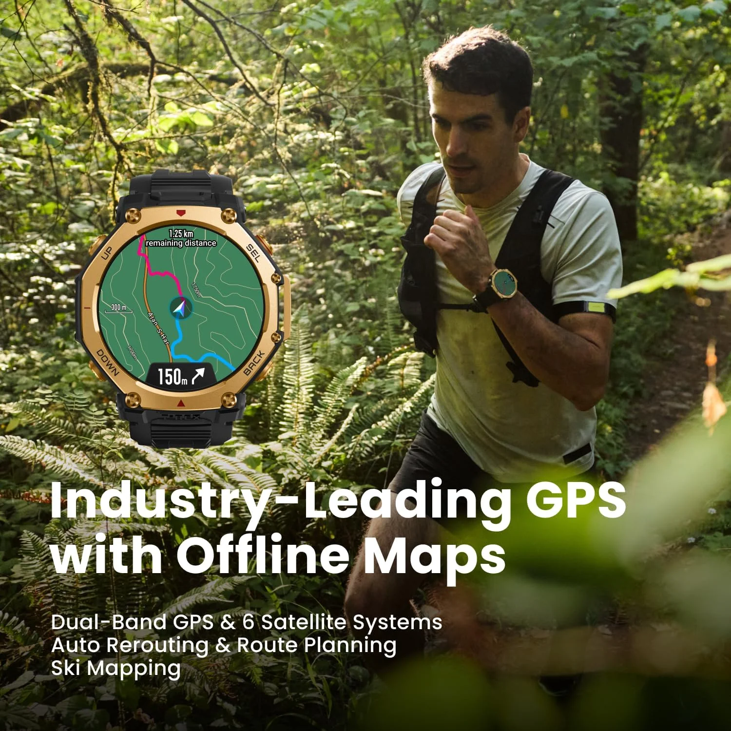 Amazfit T-Rex 3 Pro - Reloj inteligente para exteriores con pantalla AMOLED de zafiro de 1.890 - Image 3