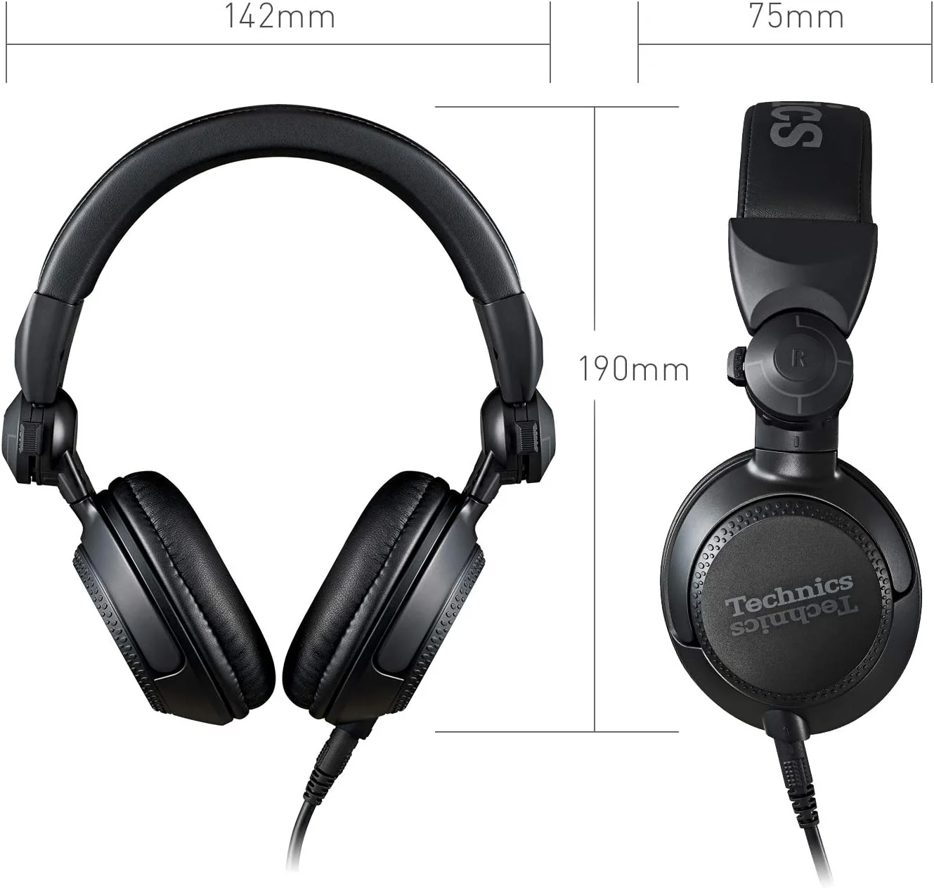 Audífonos DJ Technics EAH-DJ1200 Negro | Monitoreo Profesional y Sonido Hi-Fi - Image 11
