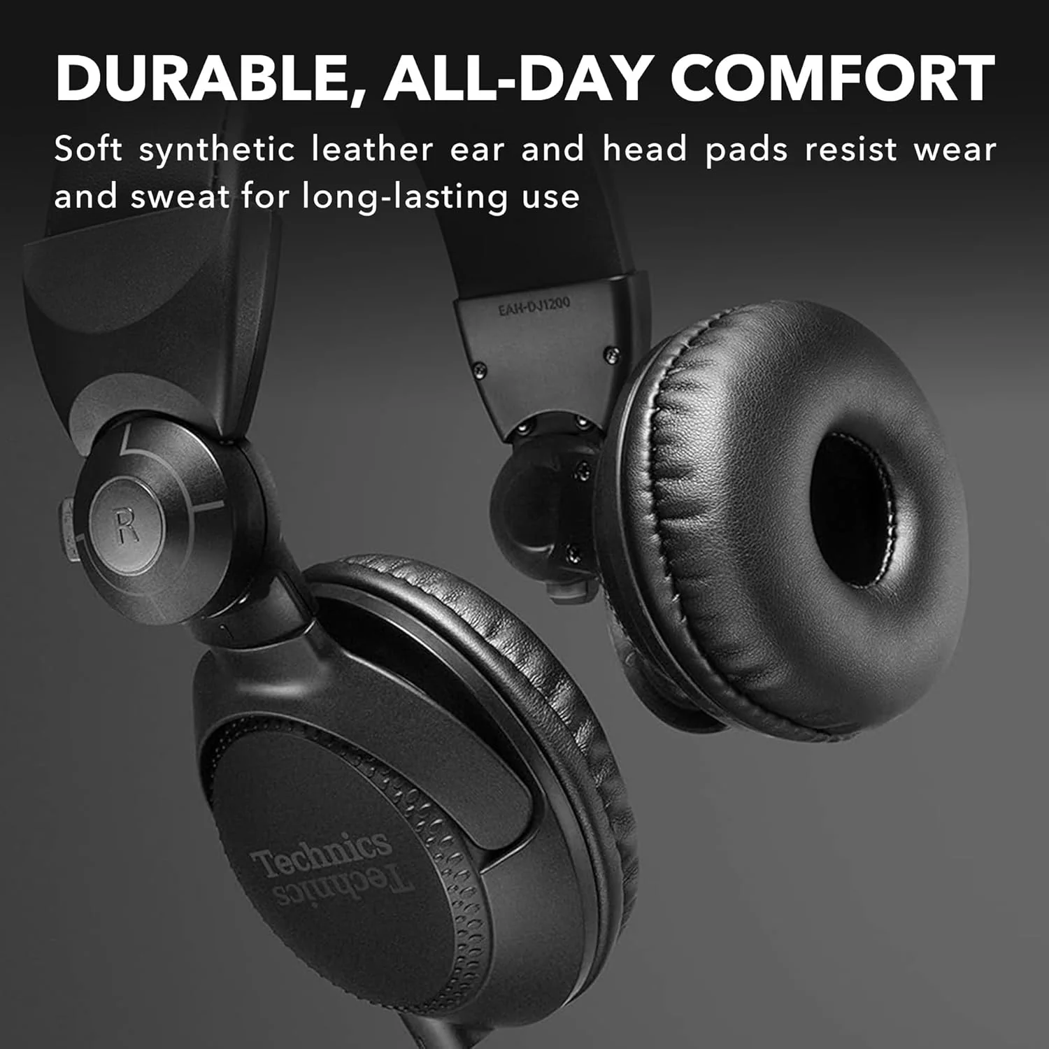 Audífonos DJ Technics EAH-DJ1200 Negro | Monitoreo Profesional y Sonido Hi-Fi - Image 7