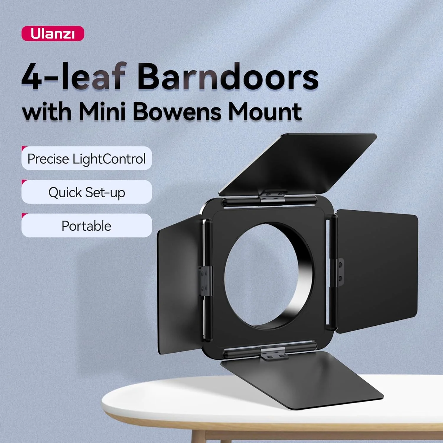 Bafle de luz de cuatro hojas para Ulanzi LT028 40W COB Light - Image 2
