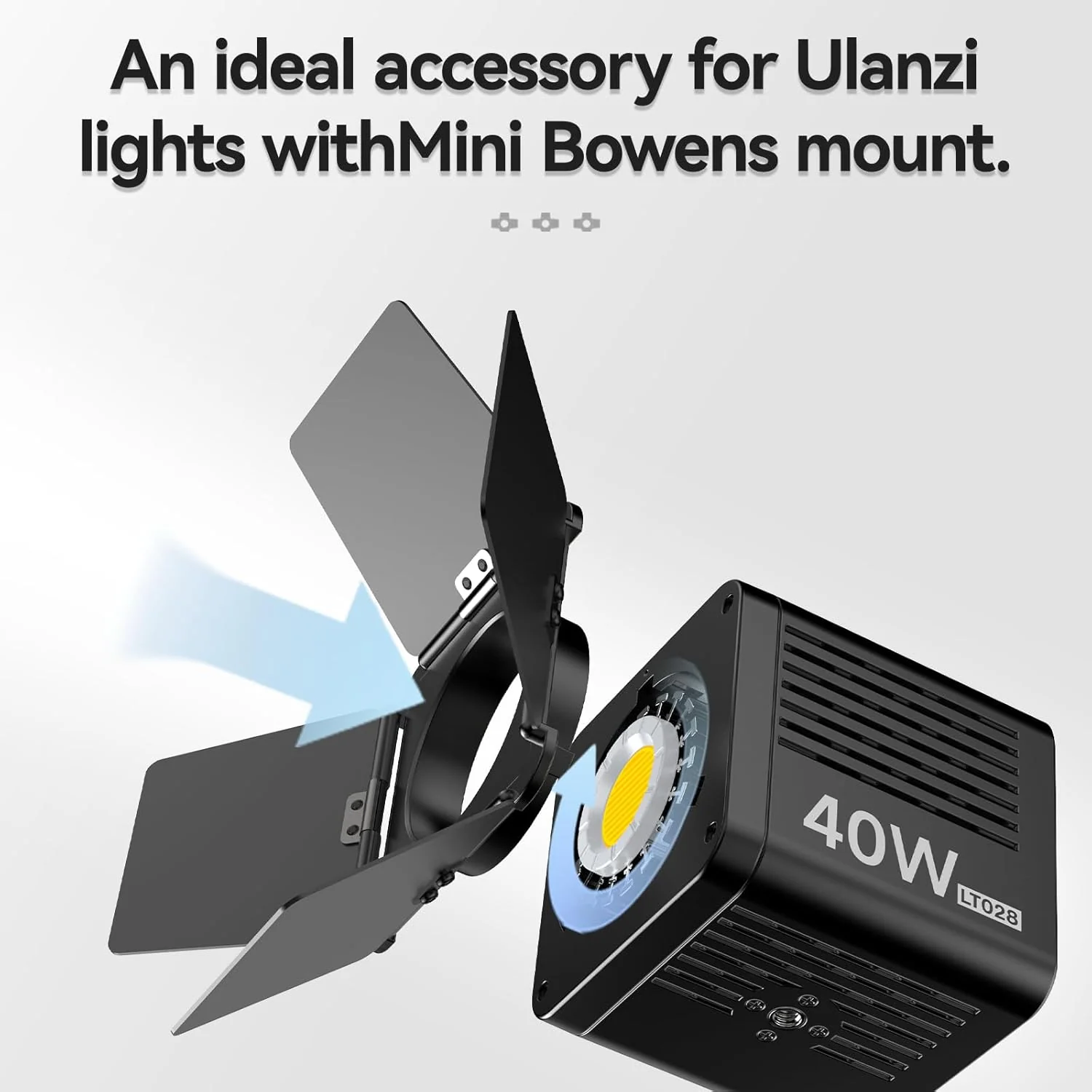 Bafle de luz de cuatro hojas para Ulanzi LT028 40W COB Light - Image 3