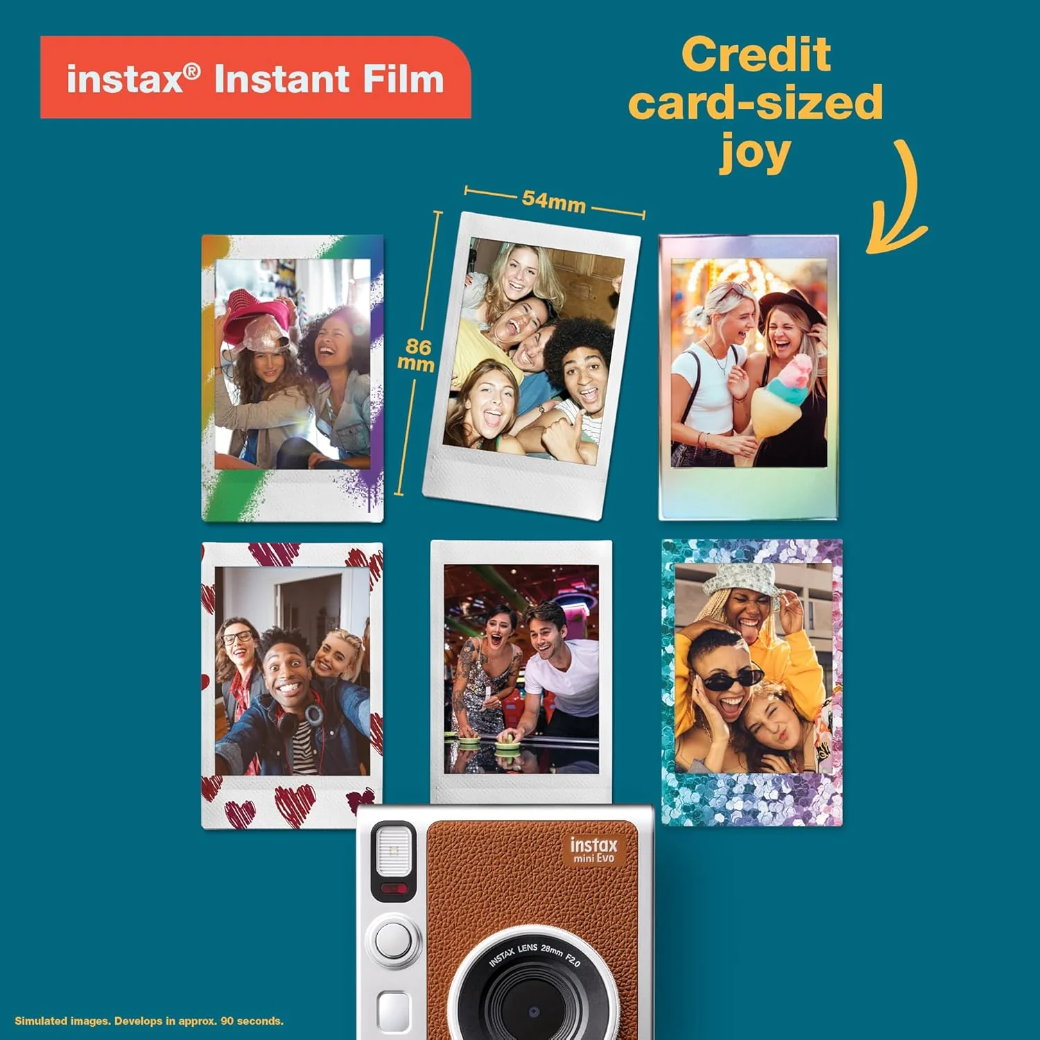 Cámara Híbrida Fujifilm Instax Mini Evo – Instantánea Digital con 100 Efectos Creativos, Bluetooth y Palanca de Impresión - Image 6