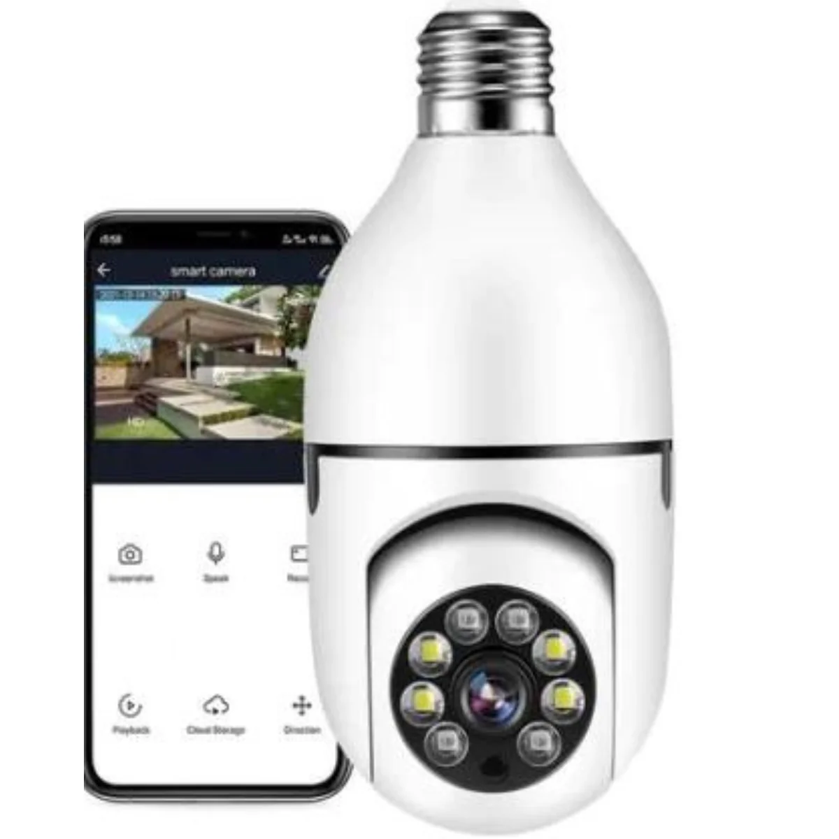 CAMARA PANORAMICA WIFI TIPO AMPOLLETA (DRP)