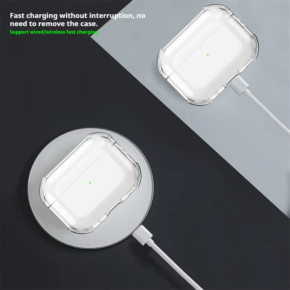 Carcasa Transparente Antigolpes para AirPods con Correa - Image 5