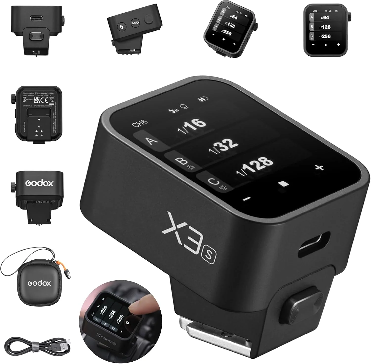 Disparador Inalámbrico Godox X3 | Pantalla Táctil OLED