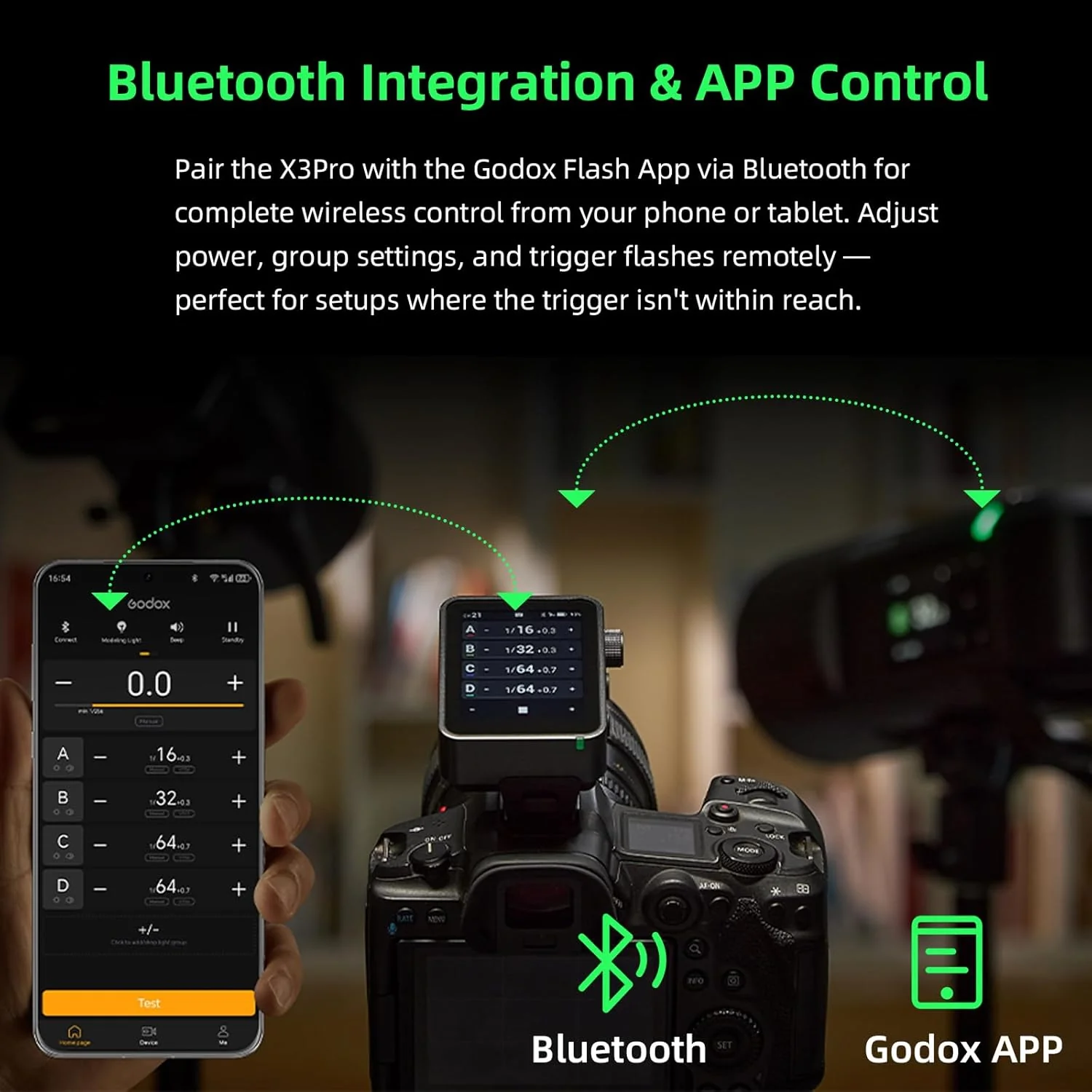 Disparador Inalámbrico Godox X3 PRO | Pantalla Táctil y Bluetooth - Image 5