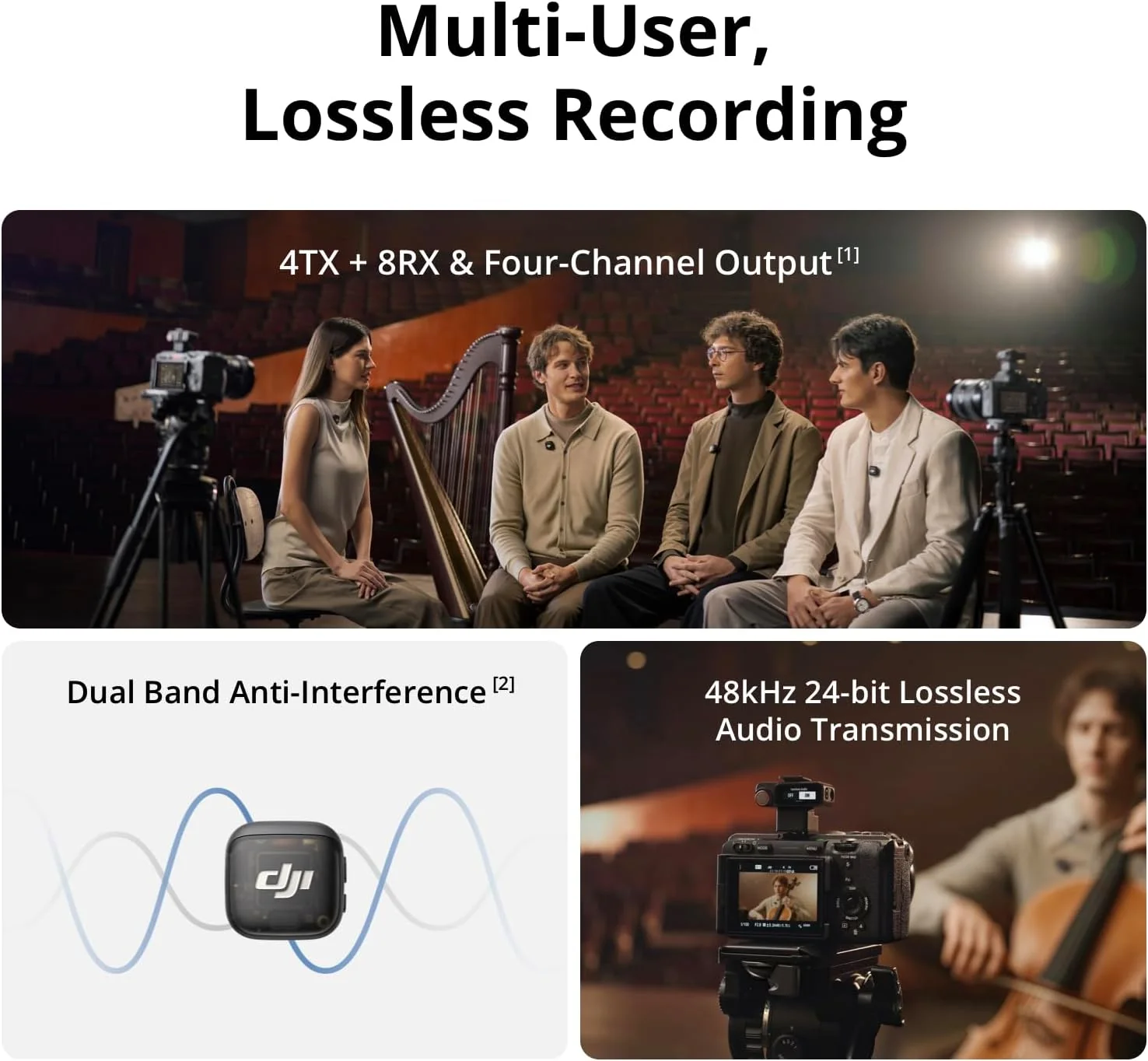 DJI Mic 3: Micrófono Inalámbrico Lavalier Ultraligero, Rango Extendido de 400m y Cancelación de Ruido - Image 3