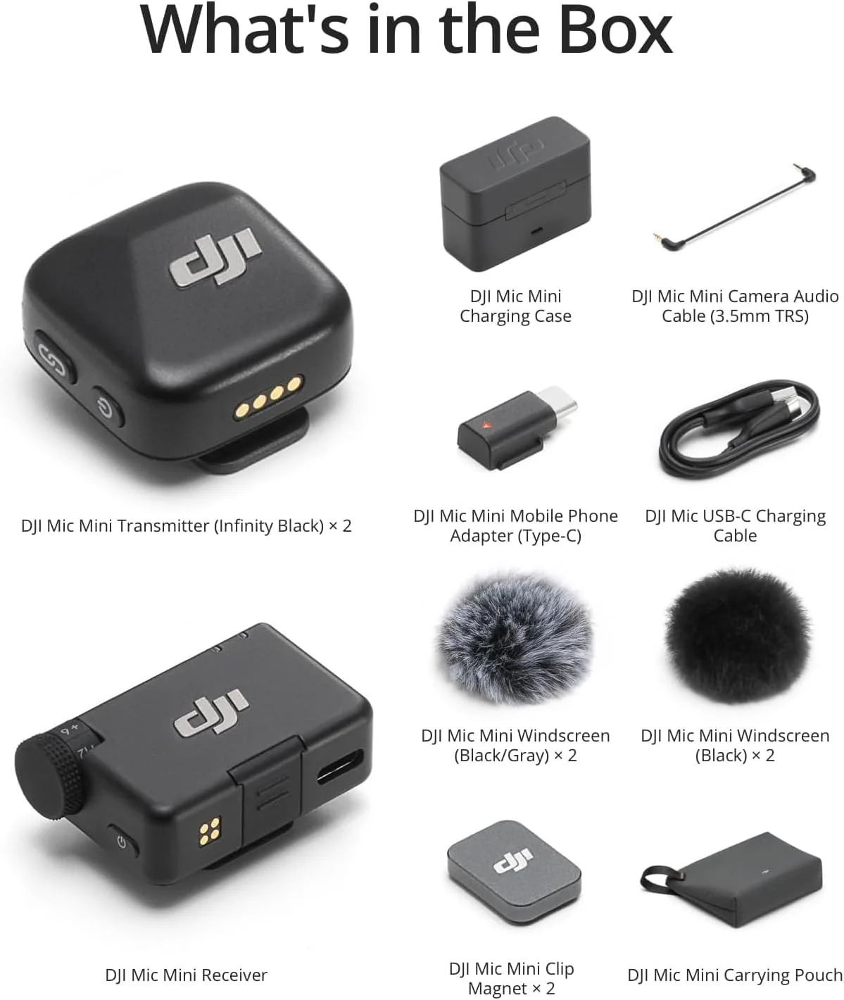 DJI Mic Mini (2 TX + 1 RX): Micrófono Inalámbrico Ultraligero con Estuche de Carga (48H Autonomía) y Cancelación de Ruido - Image 6