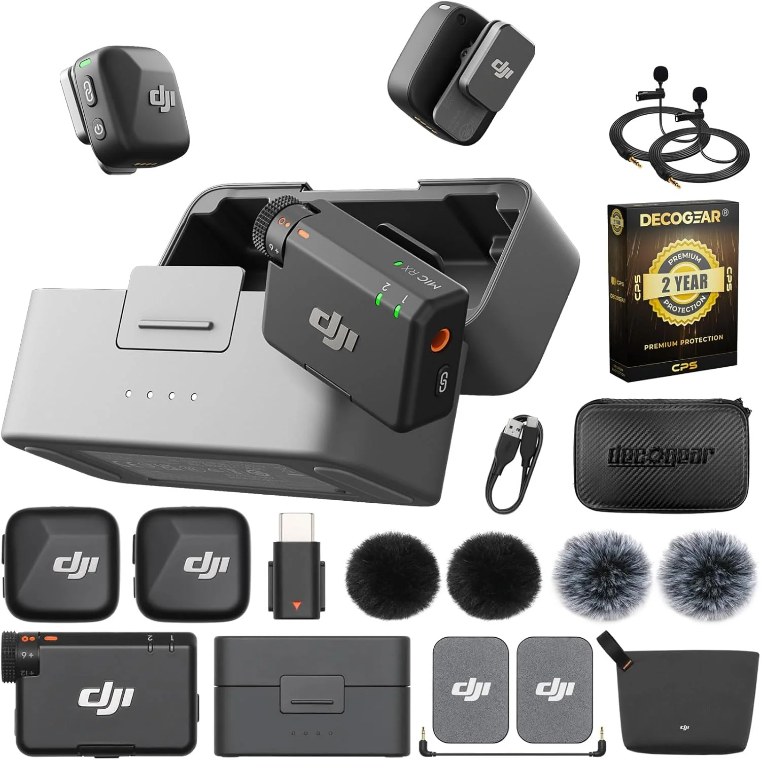 DJI Mic Mini: Micrófono Inalámbrico Lavalier Ultraligero, 48 Horas de Batería, ANC y 2 Micrófonos Deco Gear Adicionales - Image 9