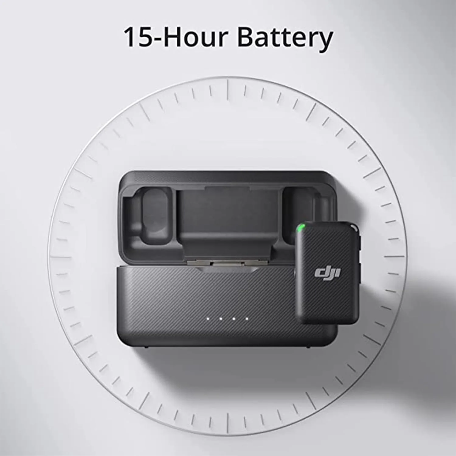 DJI Micrófono Inalámbrico Dual (2 Personas) con Pantalla Táctil OLED, Incluye 2 Micrófonos Lavalier Condensador - Image 4