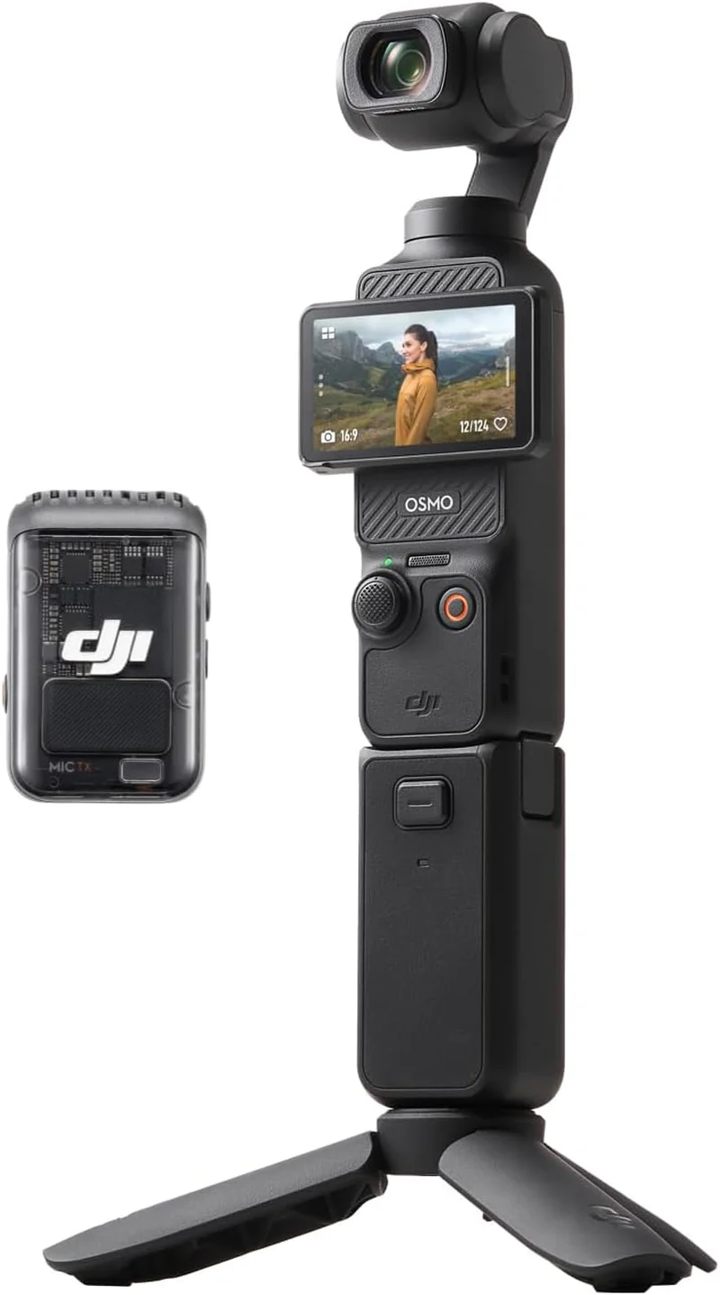 DJI Osmo Pocket 3 Creator Combo: Cámara de Vlogging 4K/120FPS, Sensor CMOS 1", Estabilizador de 3 Ejes y Micrófono Incluido (falta multilocations)