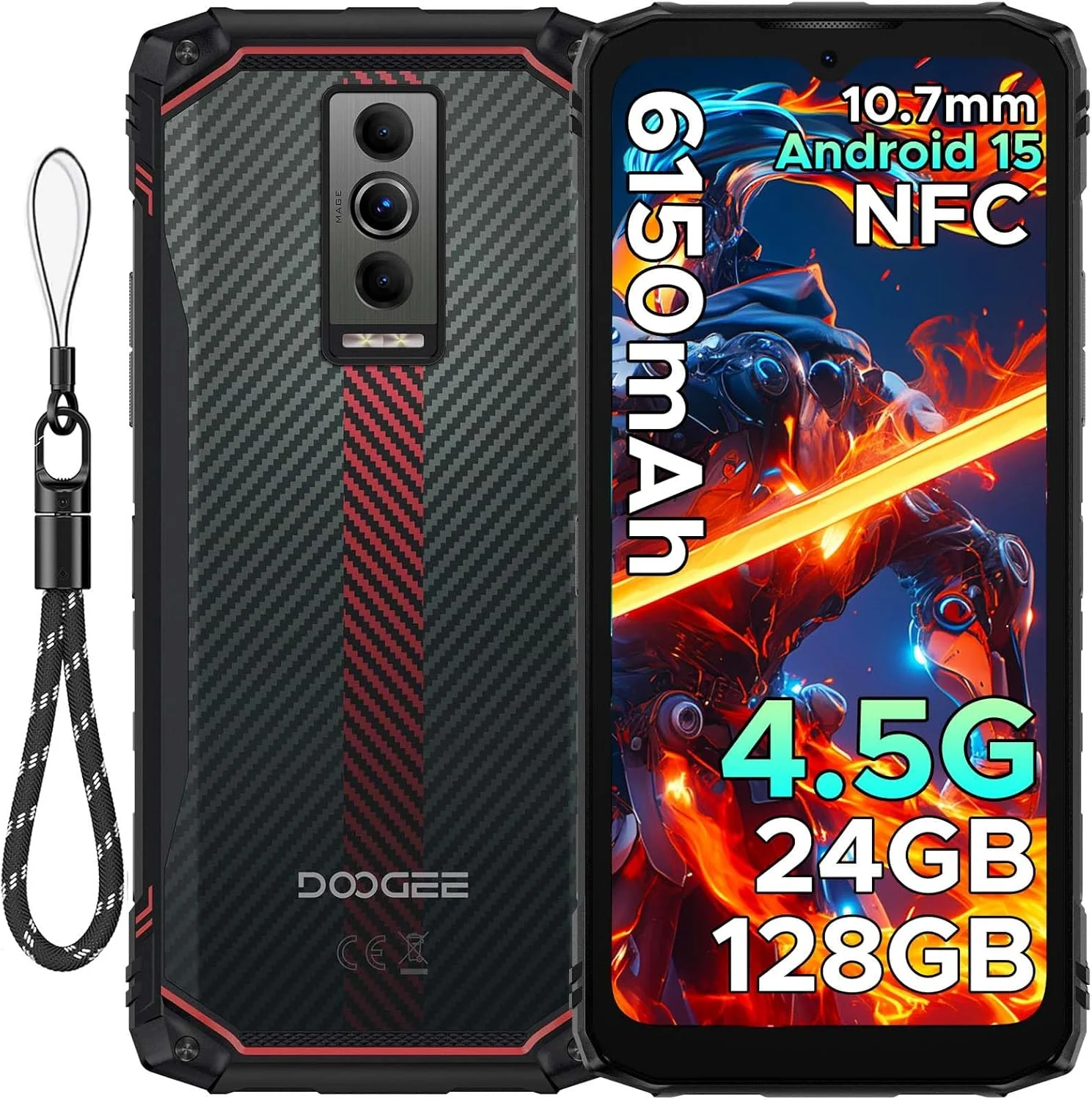 DOOGEE Blade 10 Energy (2025) Version Global Celular Indestructible Ultra Slim (10.7mm) y Batería 6150mAh | Android 15 - Image 9