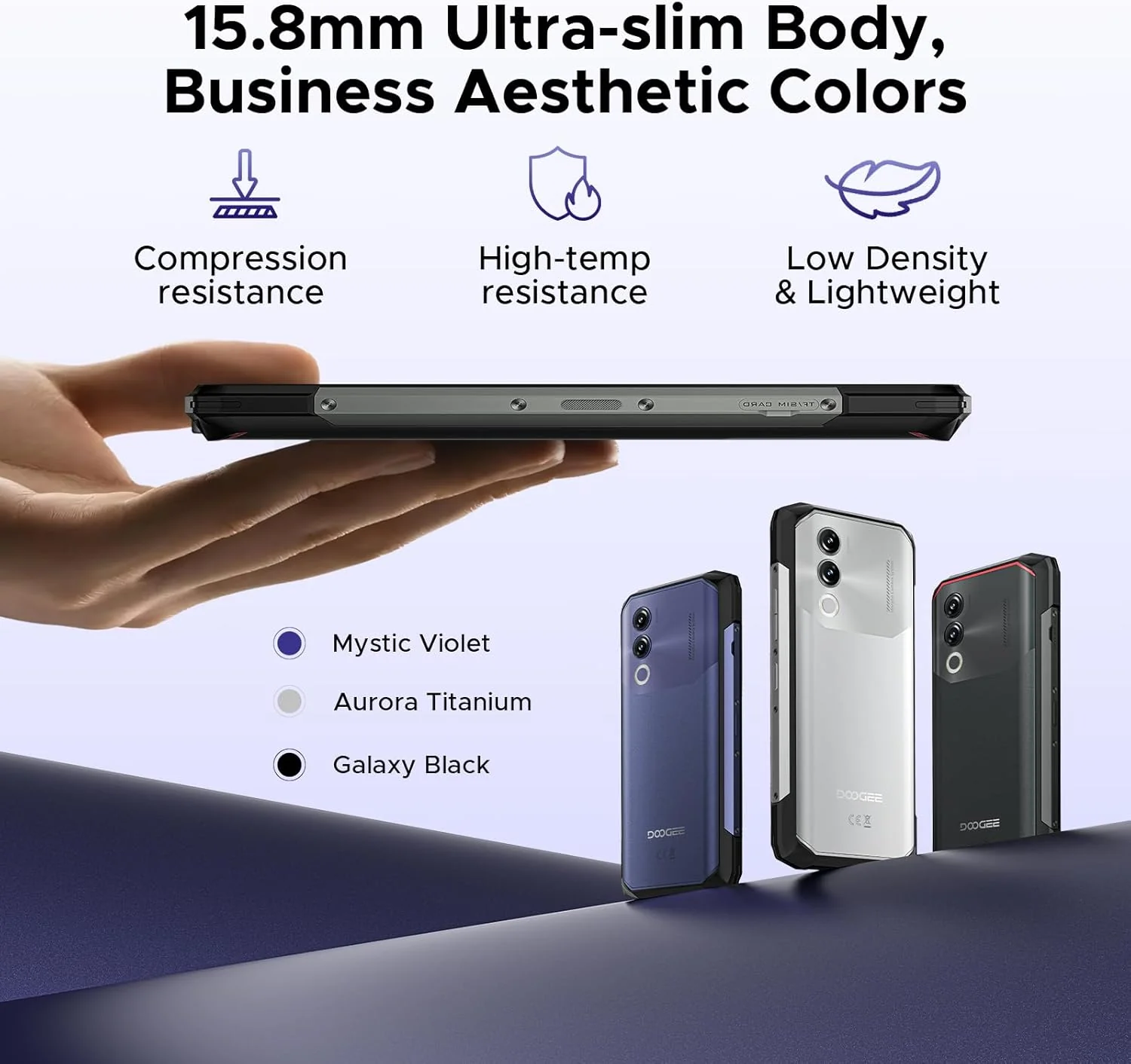 DOOGEE Blade 20 Version Global Celular Indestructible Batería Gigante 10300mAh y Android 15 | 128GB - Image 4
