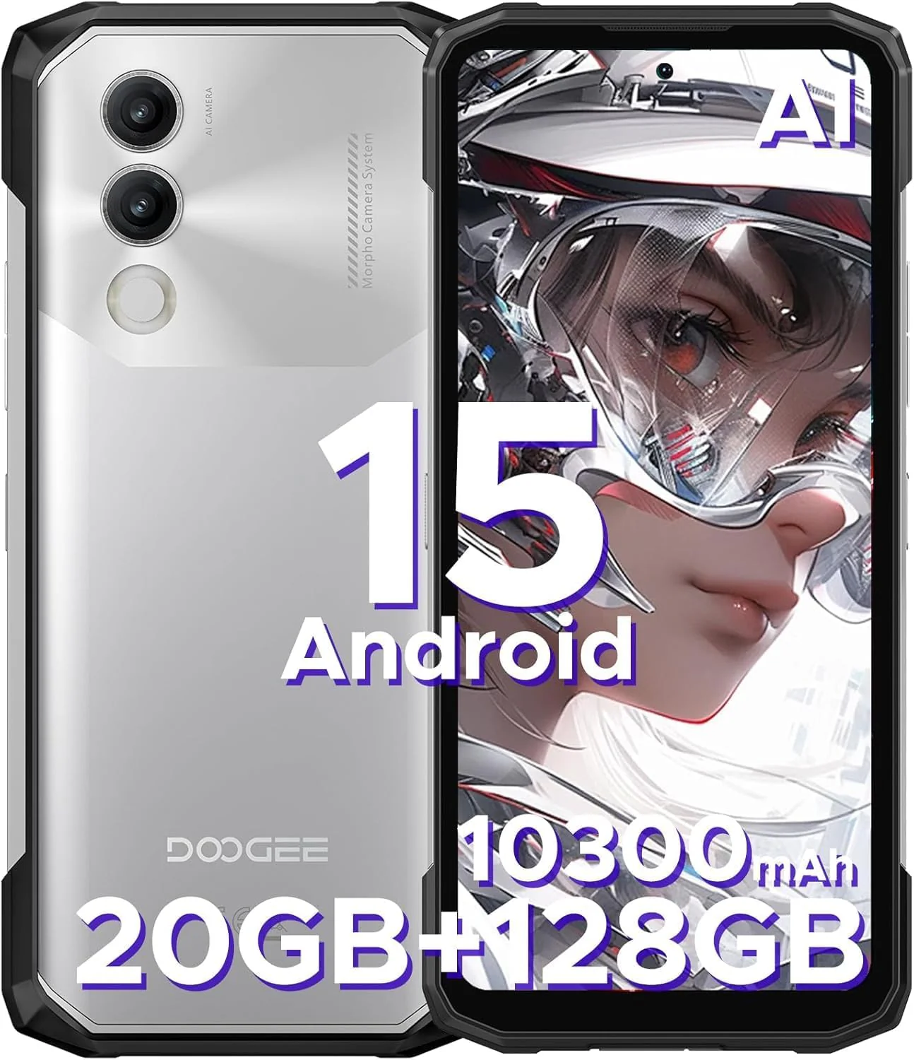 DOOGEE Blade 20 Version Global Celular Indestructible Batería Gigante 10300mAh y Android 15 | 128GB - Image 9