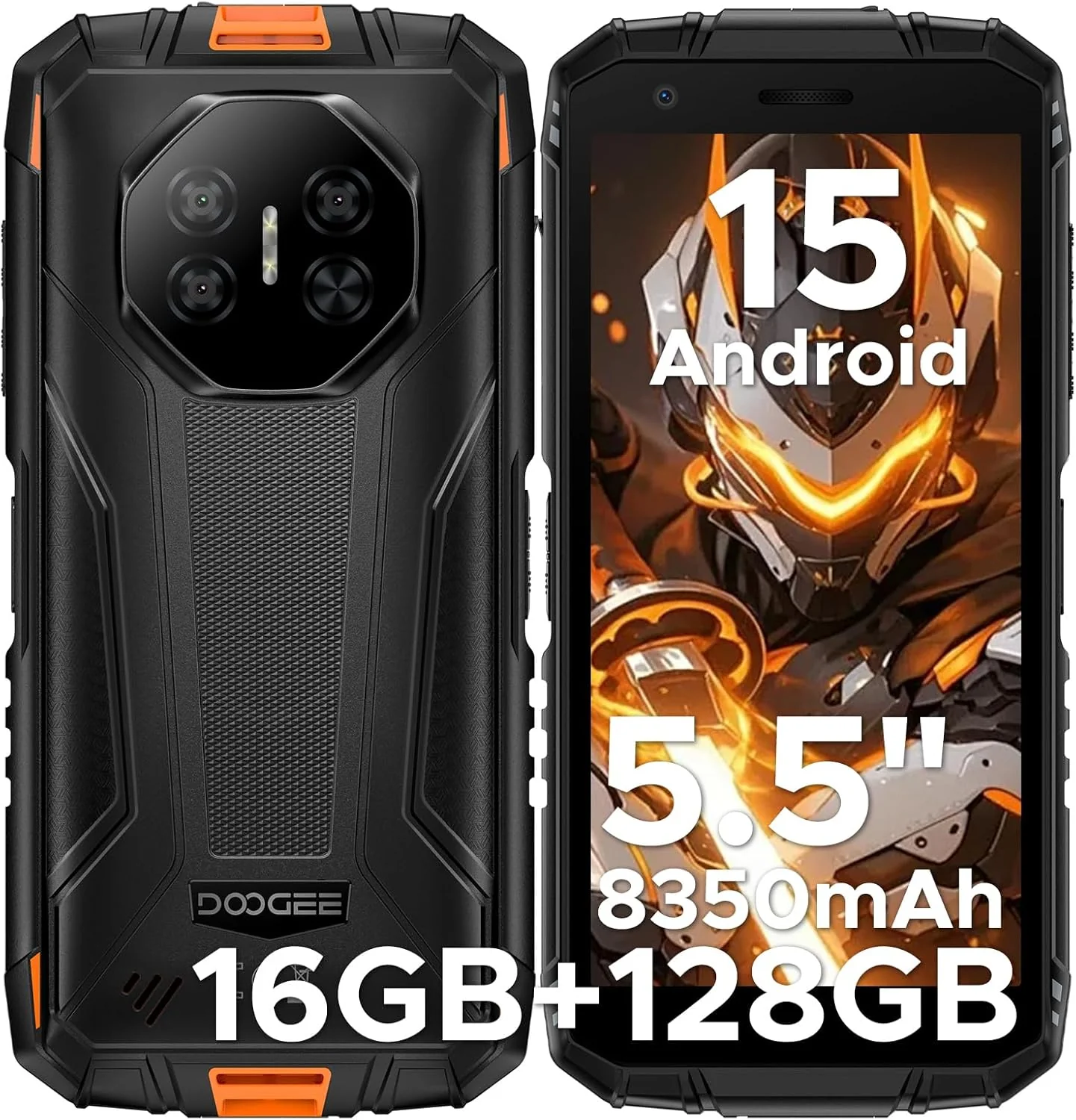 DOOGEE Fire 3 Pro Version Global - Celular Indestructible Compacto (5.5") con Batería 8350mAh | 16GB+128GB - Image 10