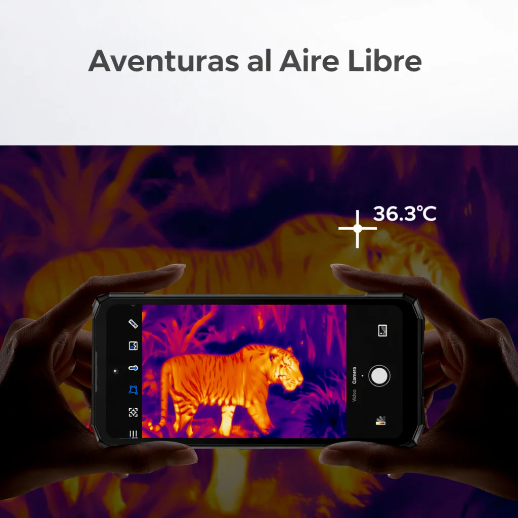 DOOGEE Fire 6 Version Global - Celular Indestructible con Cámara Térmica | 10400mAh y 16GB RAM - Image 3