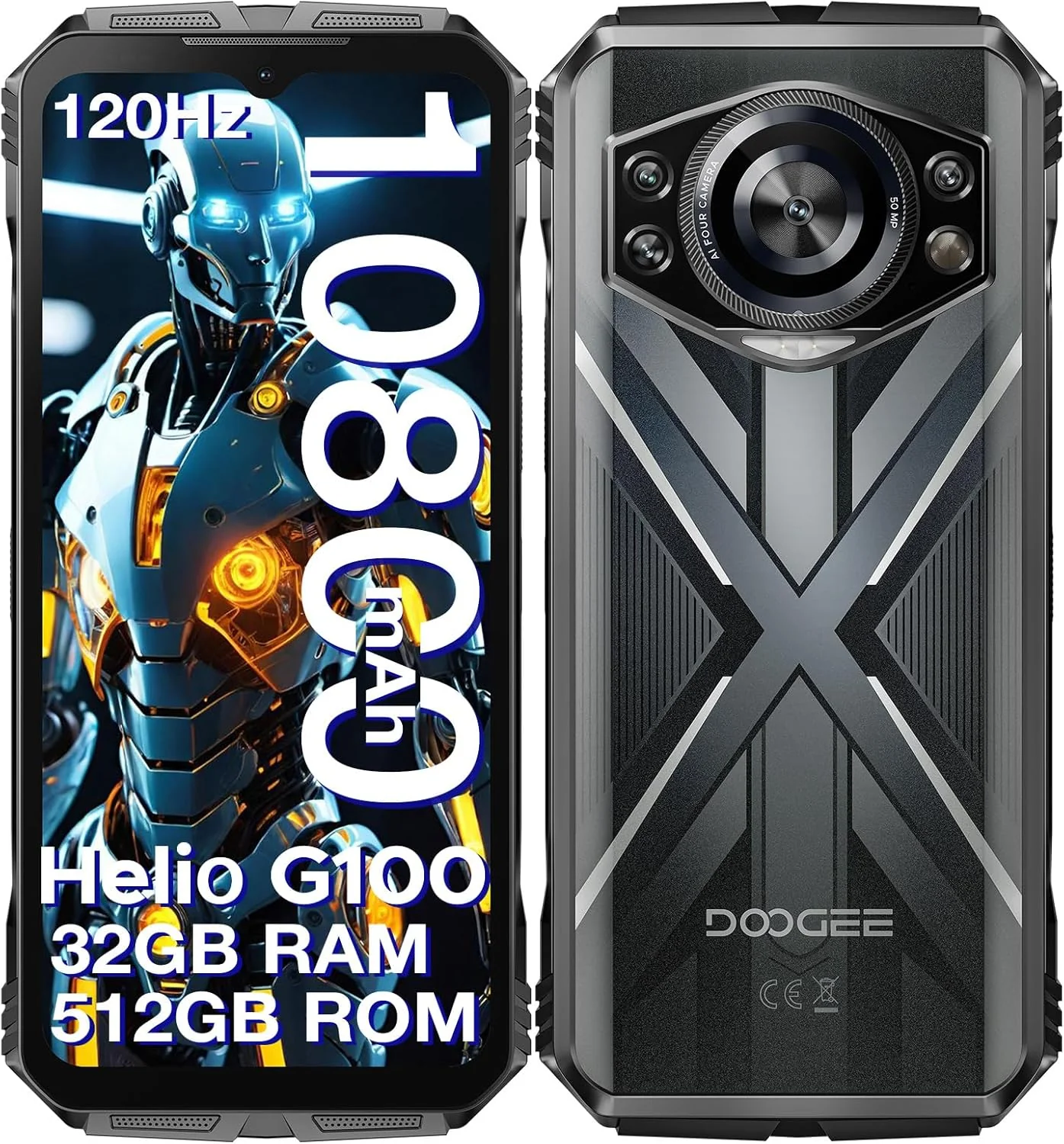 DOOGEE S Cyber Pro Version Global Celular Indestructible 32GB RAM, 512GB y Android 14 - Image 10