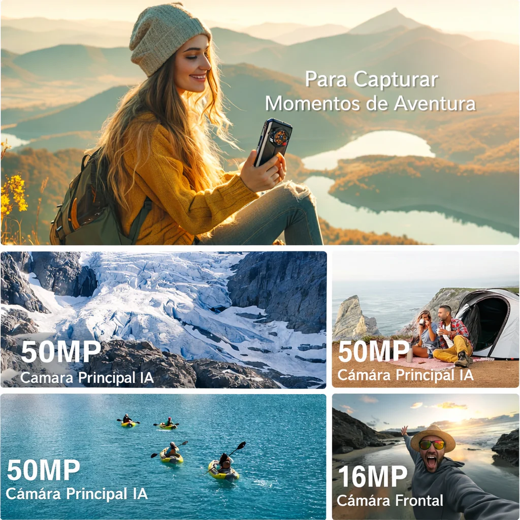 DOOGEE S Punk Version Global Celular Indestructible con 16GB RAM, 256GB, Altavoz 126dB y Android 14 - Image 7