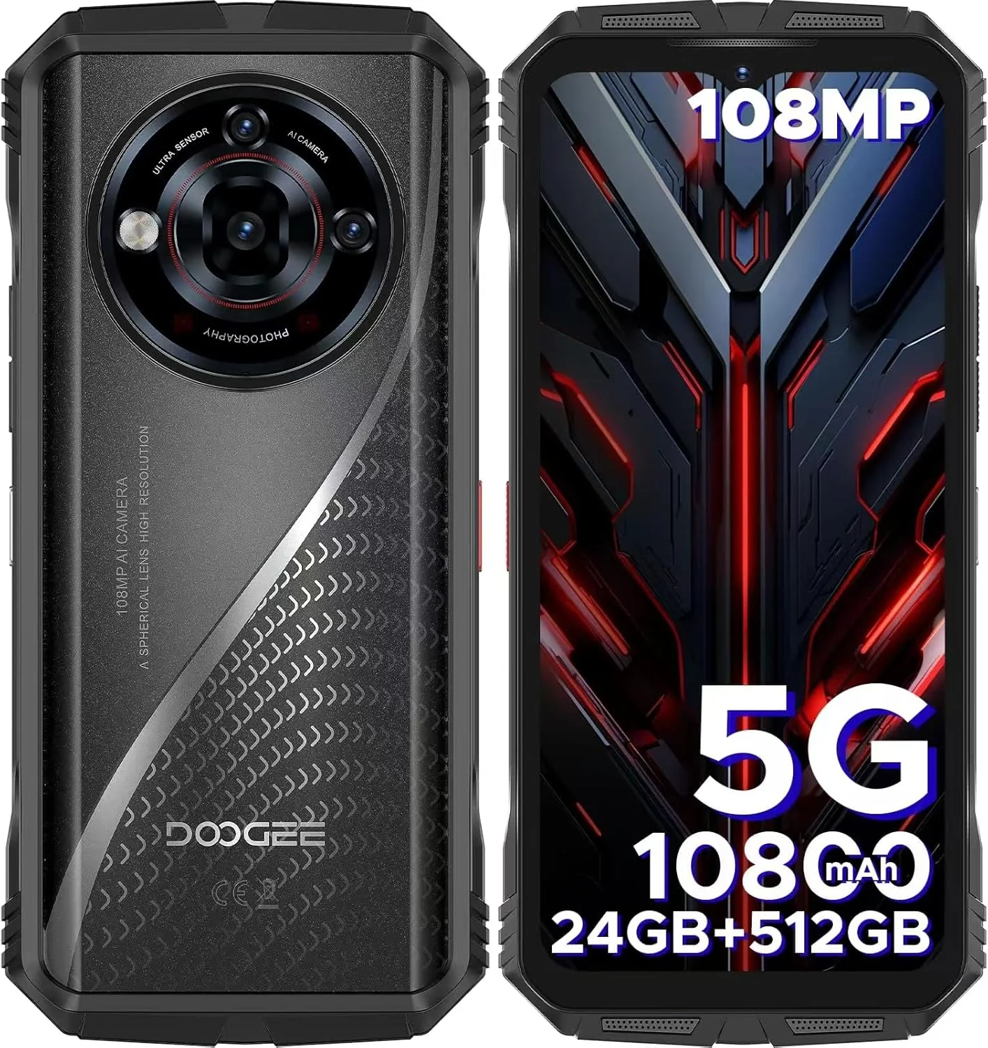 DOOGEE S118 Pro (2025) 5G Version Global Celular Indestructible WiFi 6, Visión Nocturna y 512GB (Memoria DDR5) - Image 9