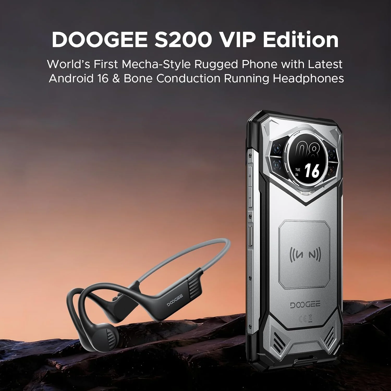 DOOGEE S200 5G Version Global Celular Indestructible Android 16, 100MP y Visión Nocturna (Doble Pantalla) - Image 2