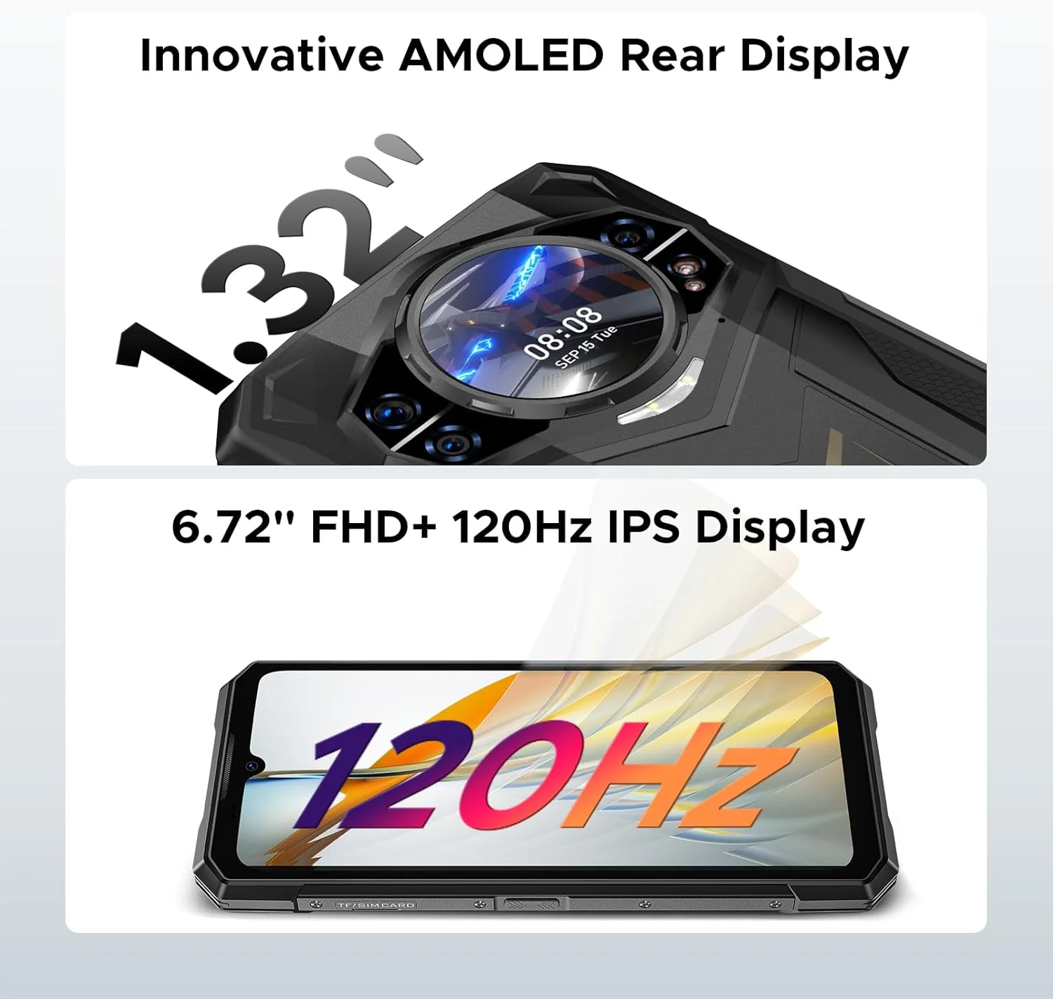 DOOGEE S200 Plus 5G Version Global -Celular Indestructible con Pantalla Trasera AMOLED | 36GB+512GB y 10100mAh - Image 4