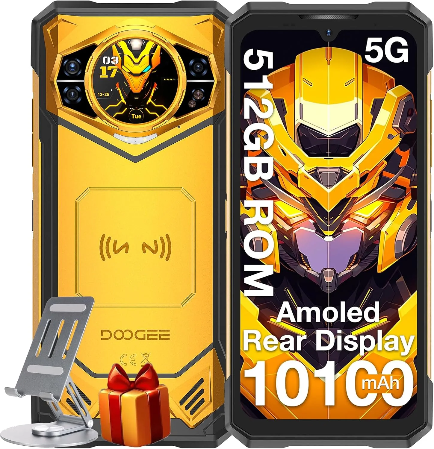 DOOGEE S200 X (2025) 5G Version Global Celular Indestructible con Camara de 100MP + Visión Nocturna, 10100mAh y Doble Pantalla