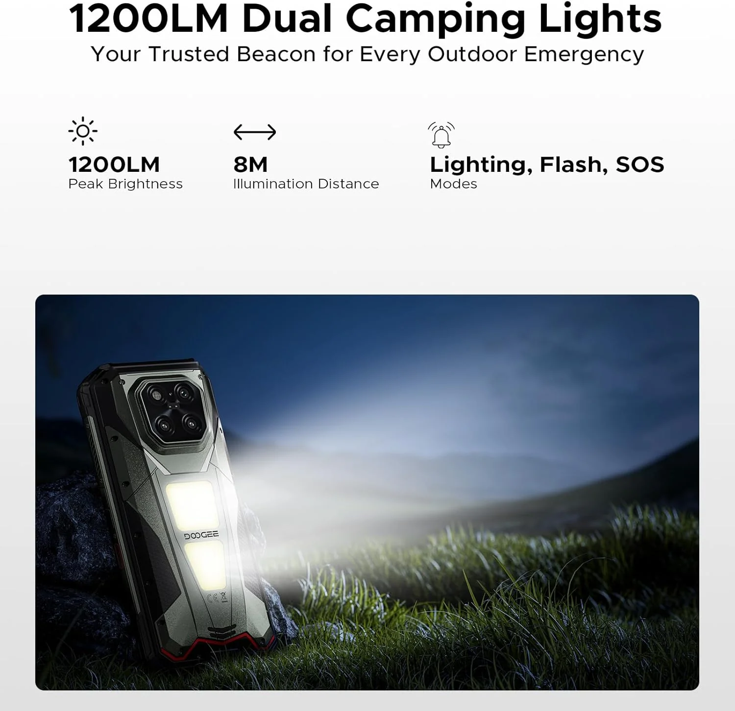 DOOGEE V MAX Play 5G Version Global  Celular Indestructible con Proyector y Batería 20500mAh | 36GB RAM + 512GB, 200MP de Camara - Image 6