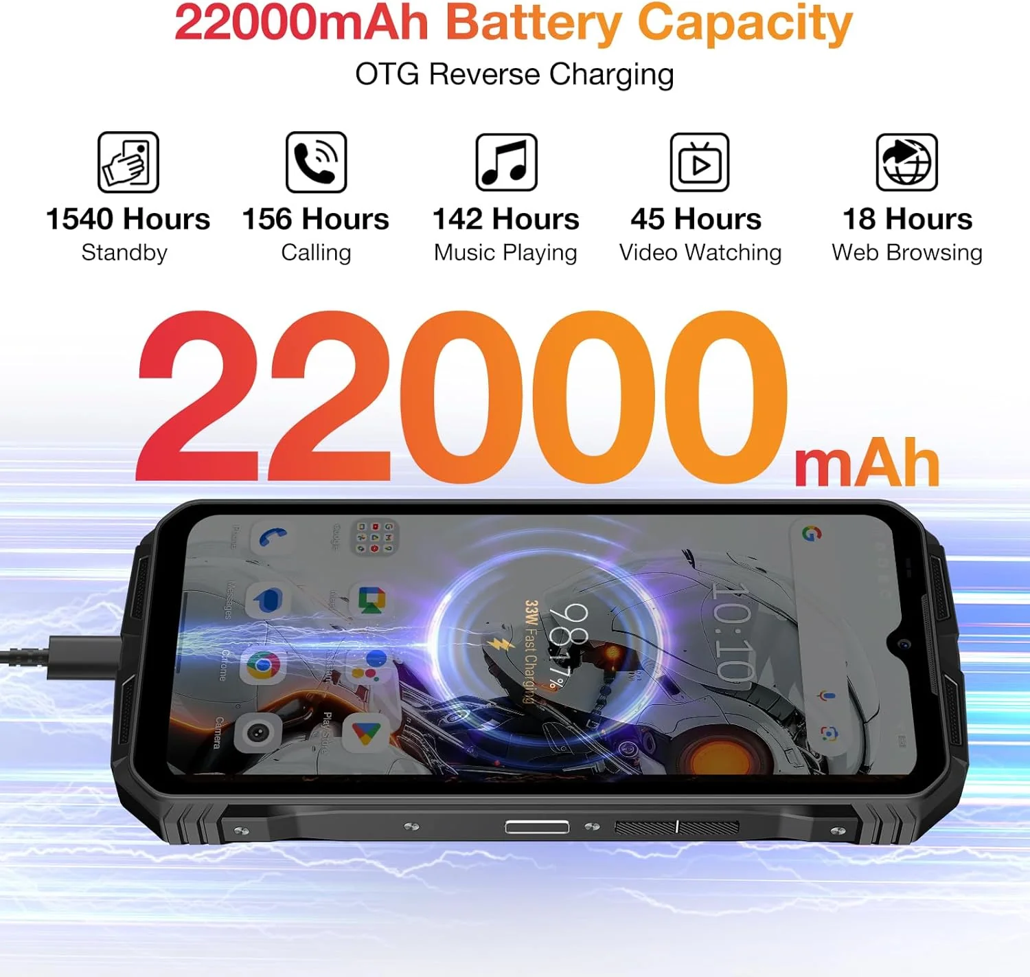 DOOGEE V MAX PRO 5G Version Global - Celular Indestructible con Batería 22000mAh | 32GB+512GB y 108MP - Image 2