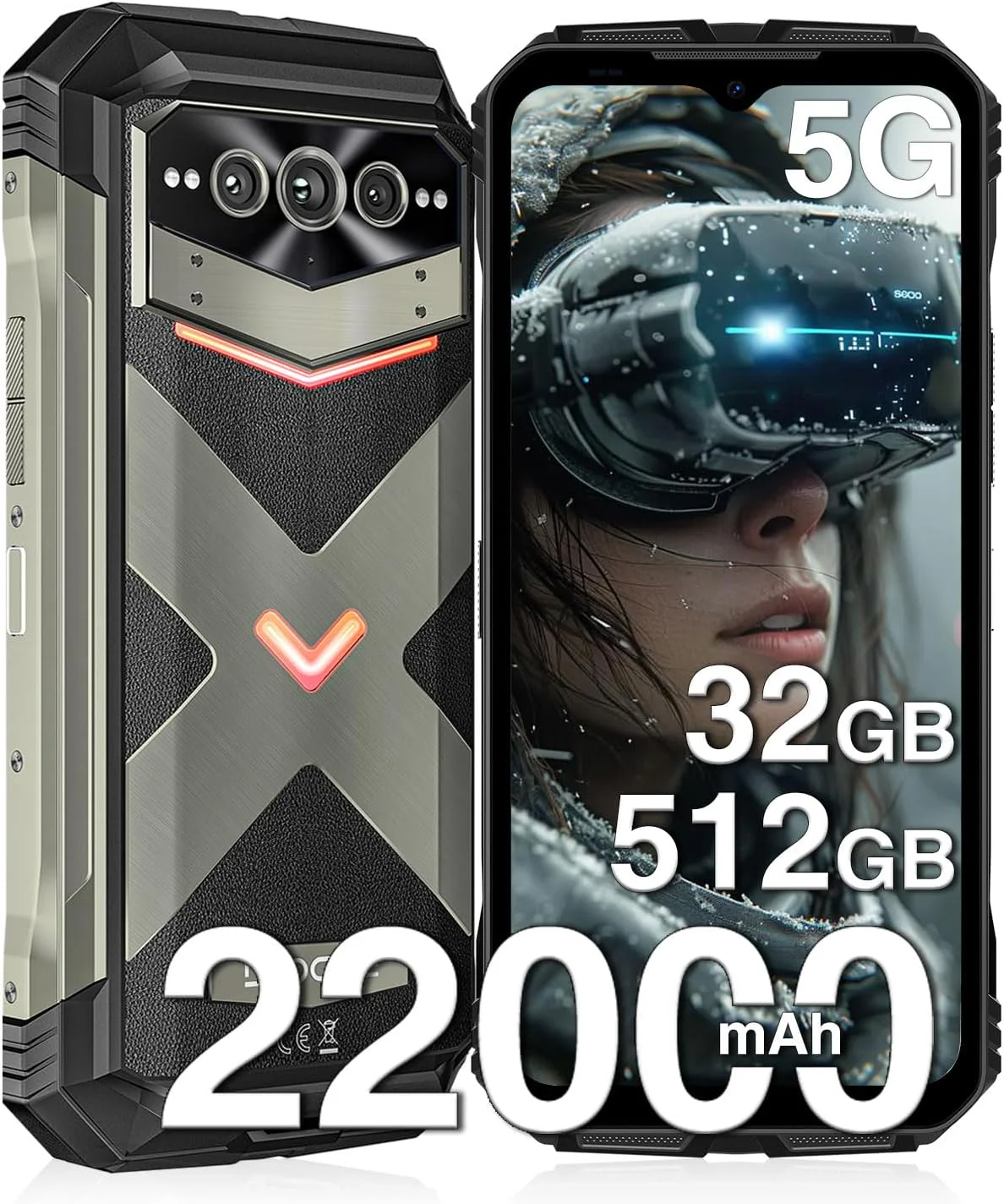 DOOGEE V MAX PRO 5G Version Global - Celular Indestructible con Batería 22000mAh | 32GB+512GB y 108MP - Image 9