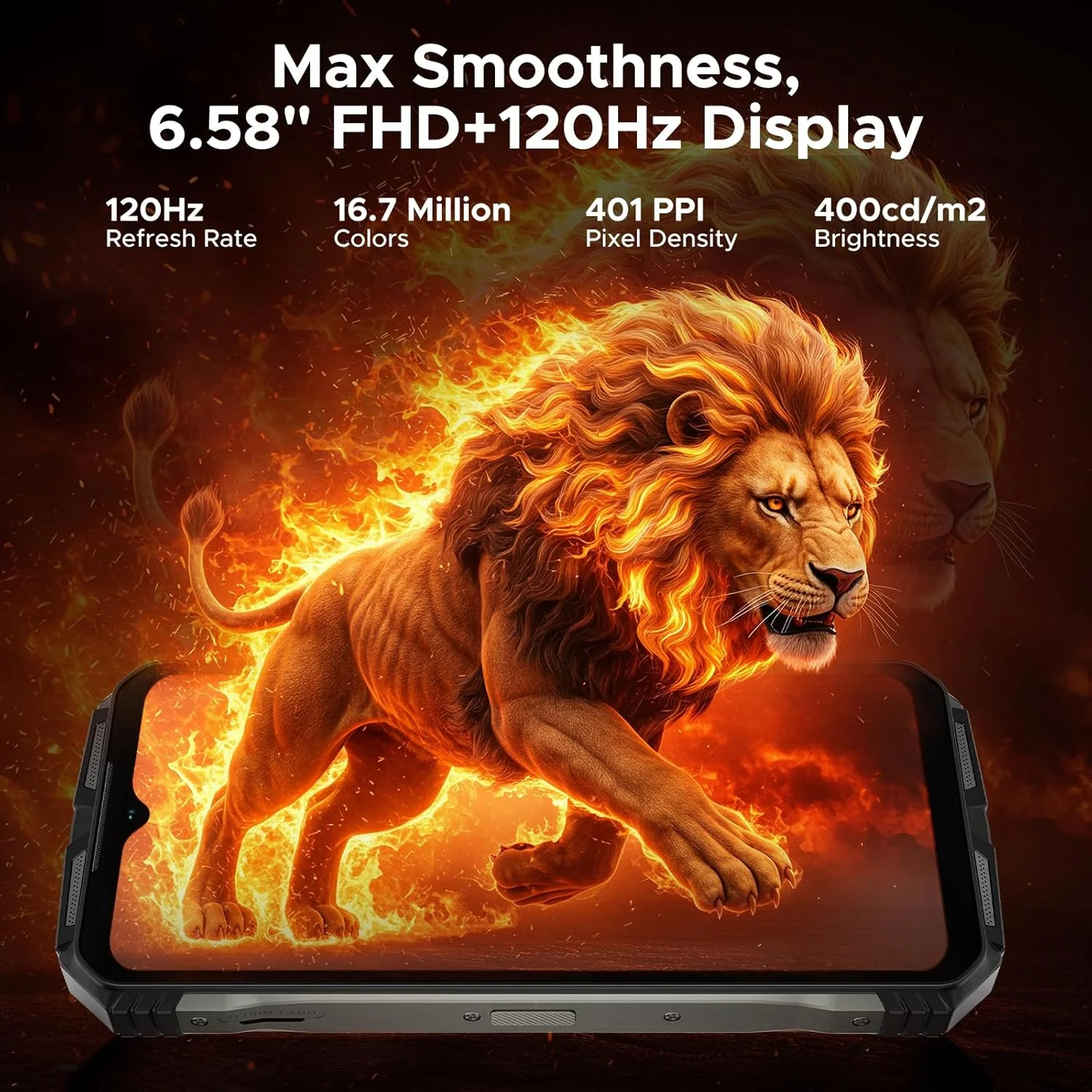 DOOGEE V Max S Version Global Celular Indestructible con Luces Camping | 22000mAh y 24GB RAM - Image 5