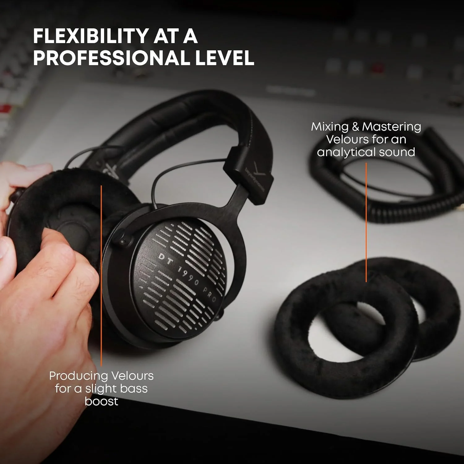 DT 1990 PRO MKII Premium Tesla Studio Headphones for Mixing, Mastering and Editing (Open) - Image 8