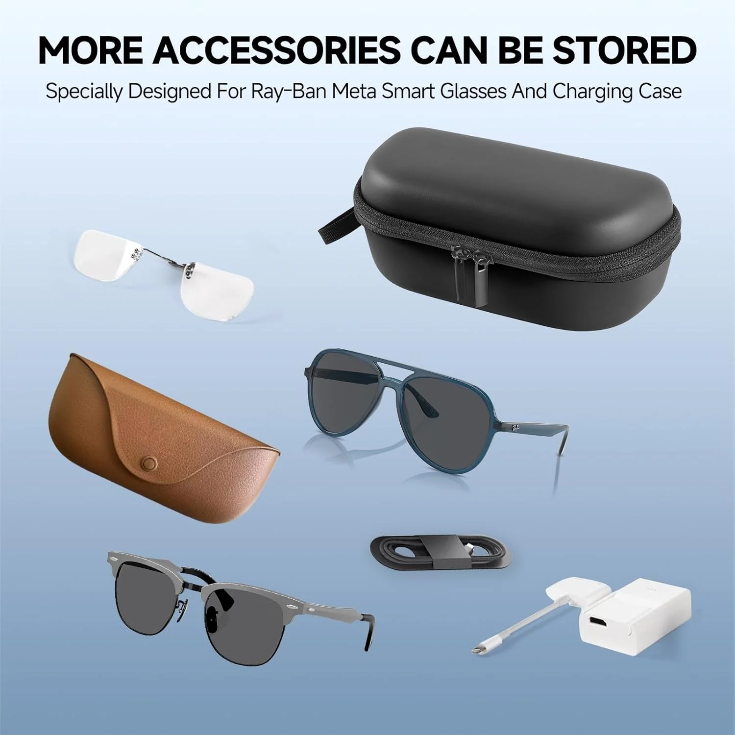 Estuche rígido para Lentes Ray-Ban Meta Charge Box - Image 3