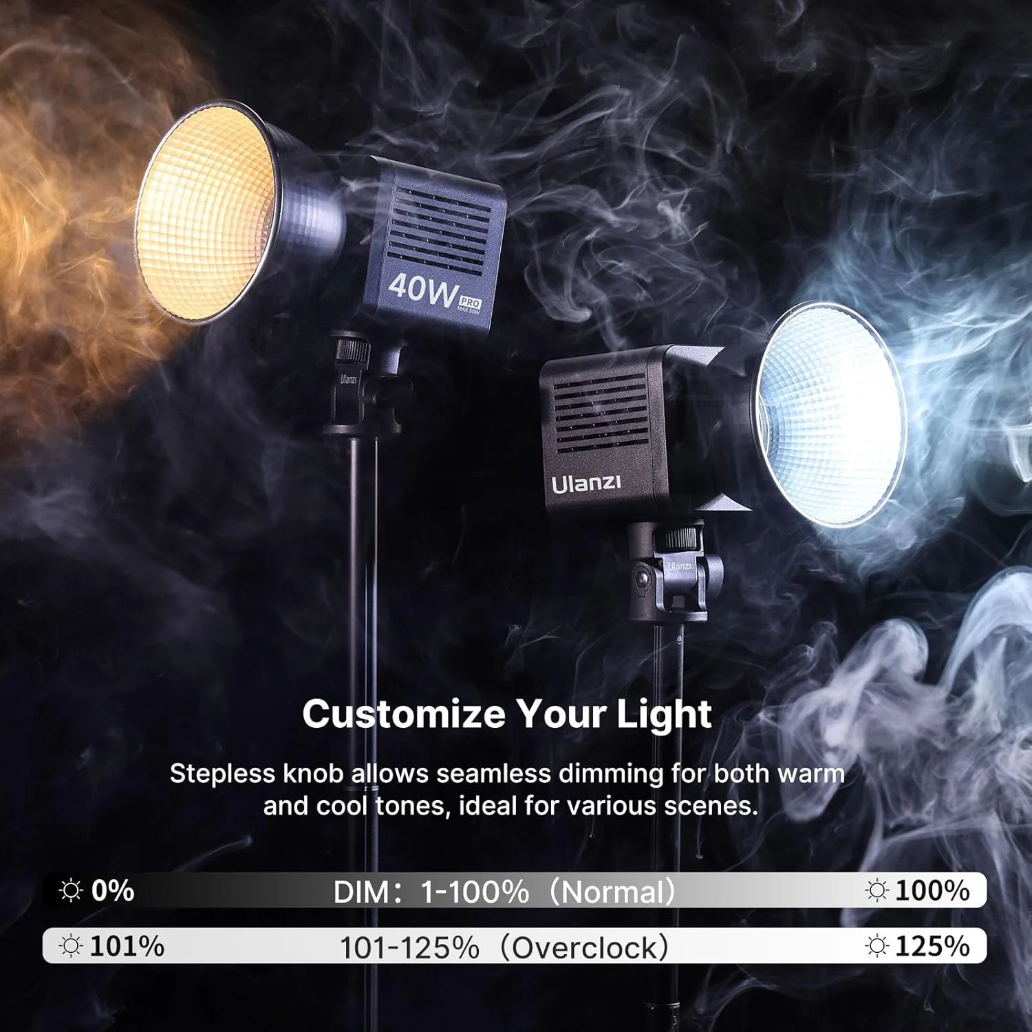 Ulanzi L023 - Luz de video LED Pro de 40 W - Image 5