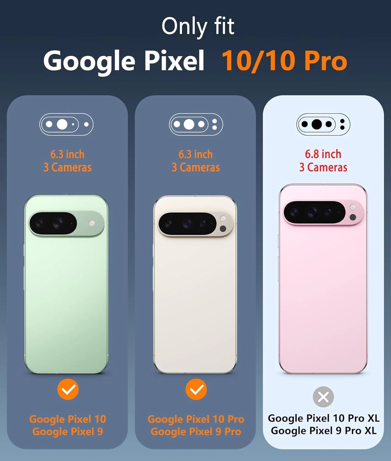 Funda para Google Pixel 10: Funda para Pixel 10 Pro, Google 9/9 Pro, transparente, delgada y resistente, anticaídas, antigolpes y antiarañazos, transparente. - Image 2