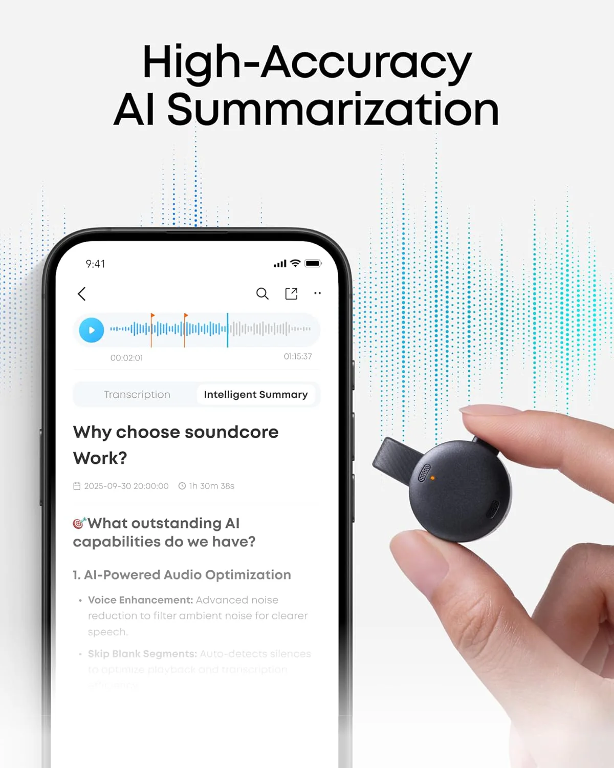 Grabadora de Voz IA Soundcore Work - Transcribe y Resume | GSMPRO - Image 3