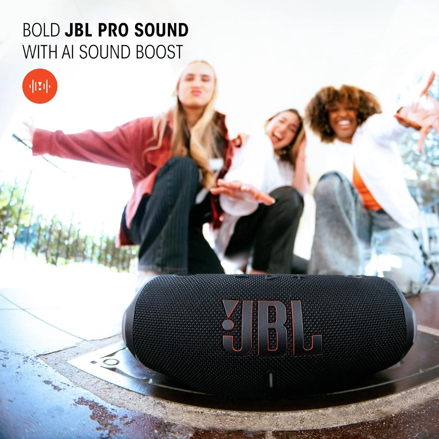 JBL Charge 6 - Altavoz Bluetooth Portátil, Impermeable y a Prueba de Caídas, Sonido JBL Pro Potente con Refuerzo de Sonido AI - Image 5