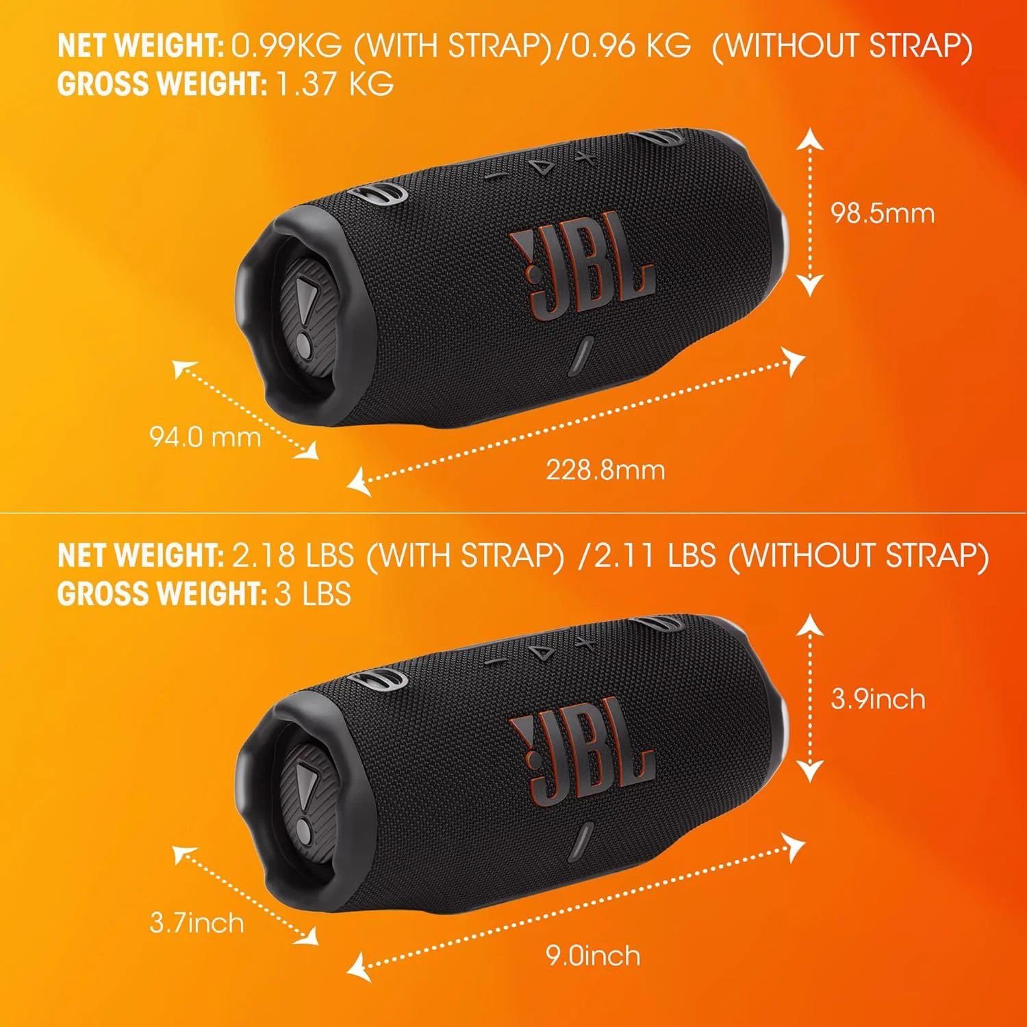 JBL Charge 6 - Altavoz Bluetooth Portátil, Impermeable y a Prueba de Caídas, Sonido JBL Pro Potente con Refuerzo de Sonido AI - Image 6