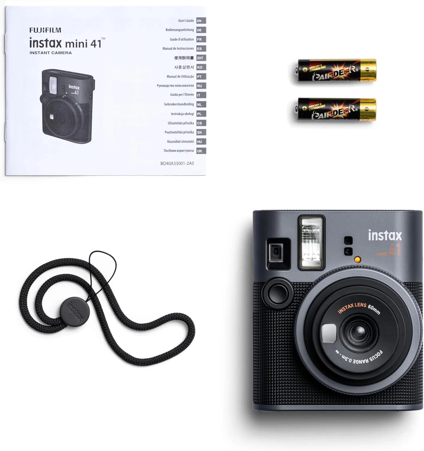 Cámara Instantánea Fujifilm Instax Mini 41 – Diseño Retro Texturizado con Corrección de Paralaje y Exposición Automática - Image 6