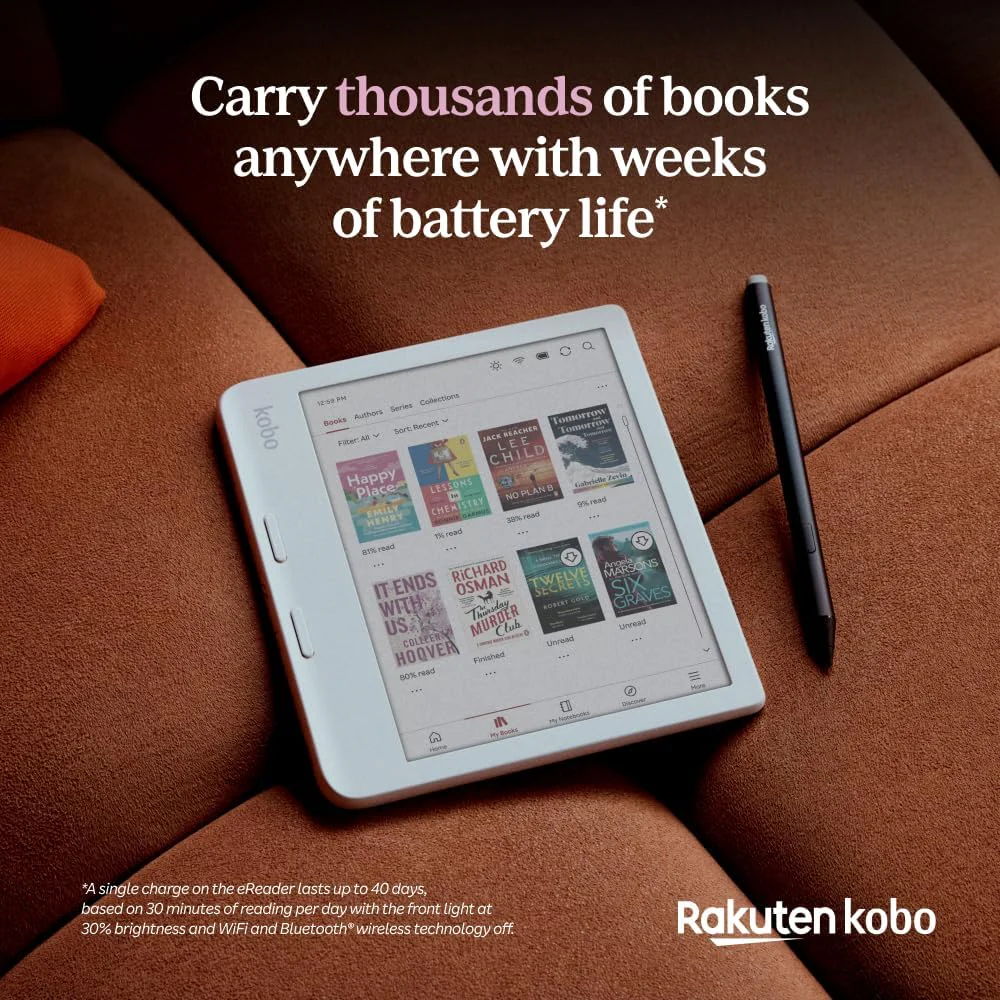 Kobo Libra Colour Ereader: Lector Electrónico de 7” con Pantalla Color E Ink Kaleido™ 3, a Prueba de Agua y Audiolibros - Image 8
