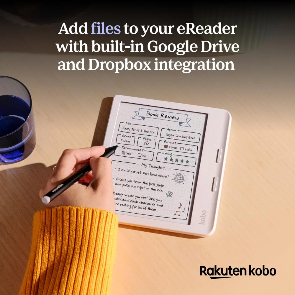Kobo Libra Colour Ereader: Lector Electrónico de 7” con Pantalla Color E Ink Kaleido™ 3, a Prueba de Agua y Audiolibros - Image 9
