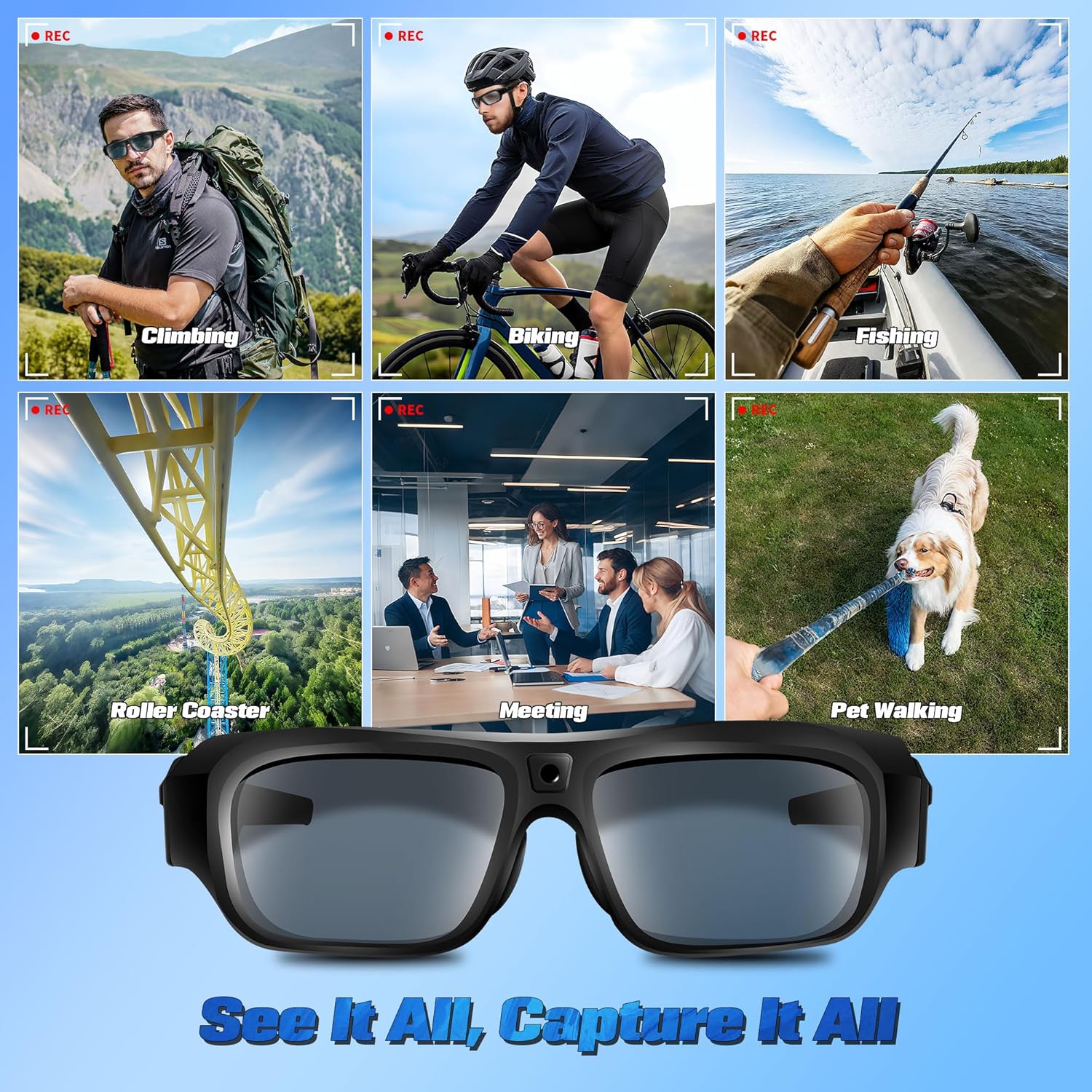 Lentes con cámara 4K mejoradas (2025), Lentes inteligentes con cámara - Image 4
