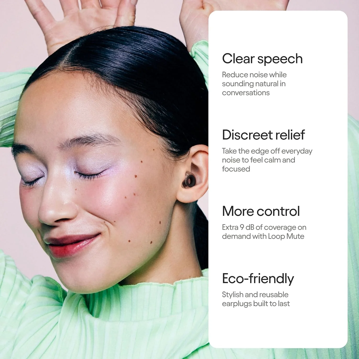 Loop Engage 2 Plus - Tapones para los oídos para aliviar el ruido diario con voz clara para reuniones sociales, trabajo, conversación, crianza y sensibilidad, reducción de ruido de 16 dB + silencio - Image 2