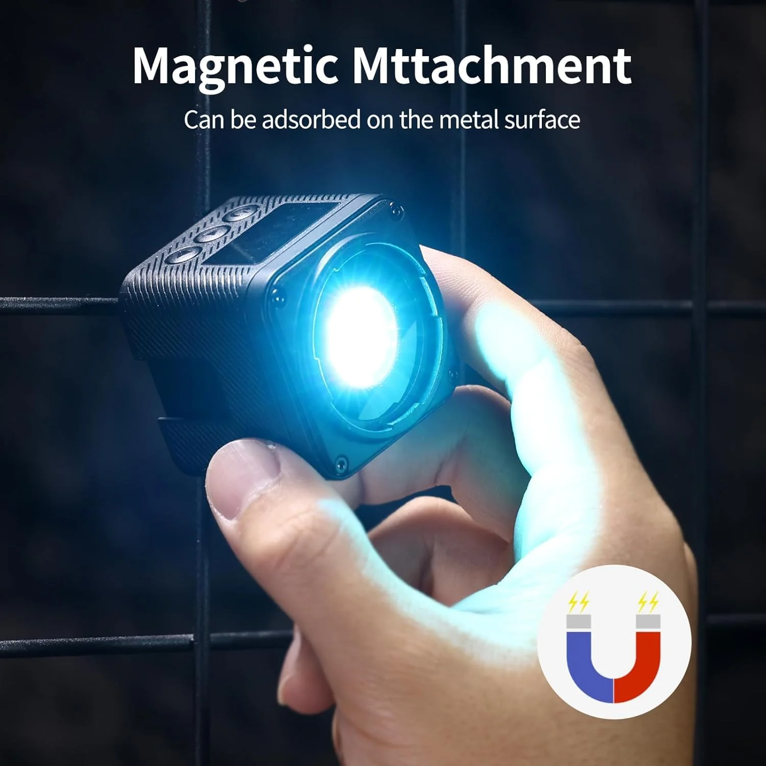 ULANZI L3-  Luz de video LED RGB, kit de iluminación magnética para cámara 2700K-7000K - Mini cubo - Image 3