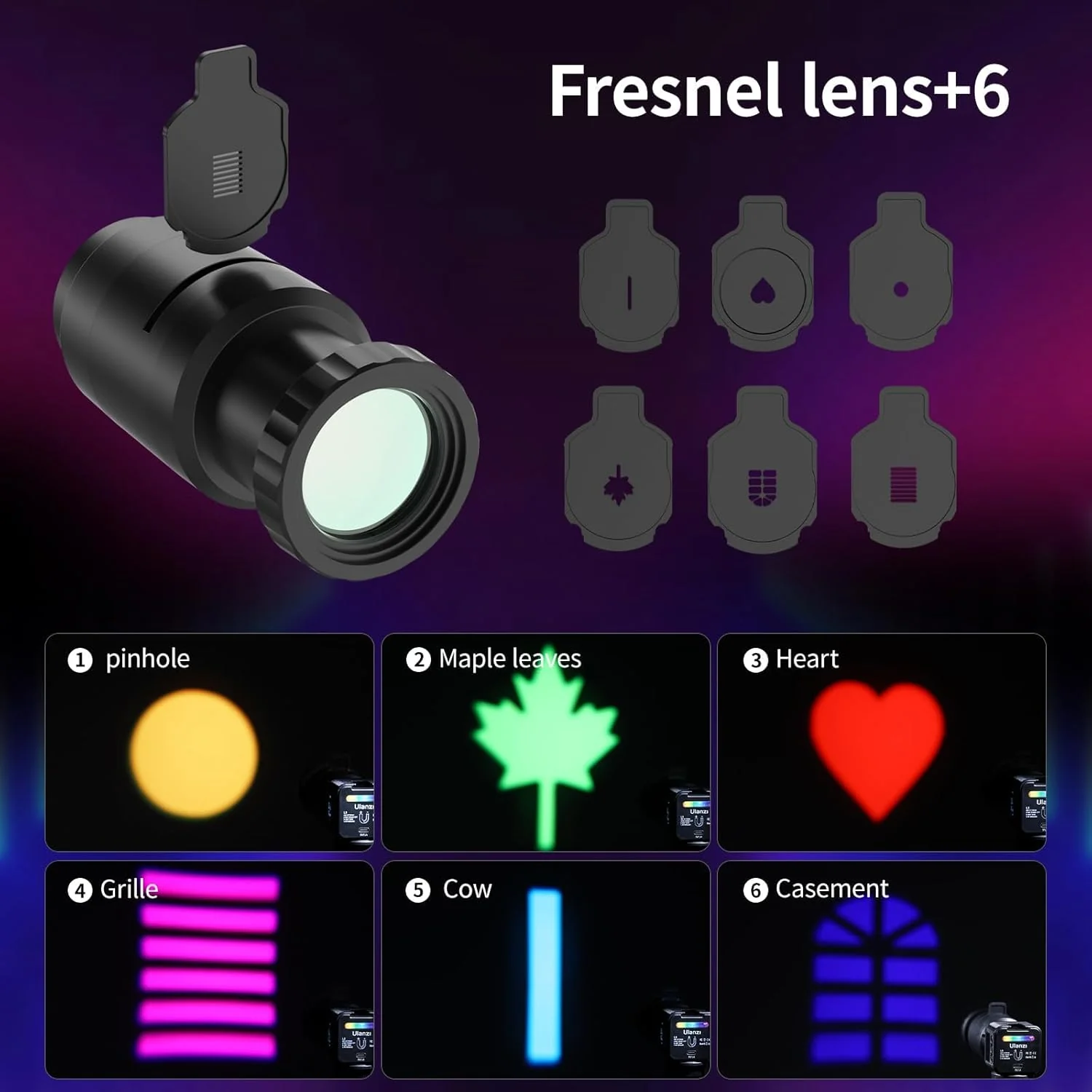 ULANZI L3-  Luz de video LED RGB, kit de iluminación magnética para cámara 2700K-7000K - Mini cubo - Image 4