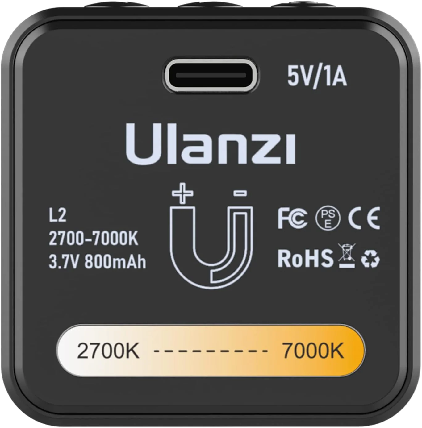 ULANZI L2 - Luz de video COB bicolor mini cubo - Image 9