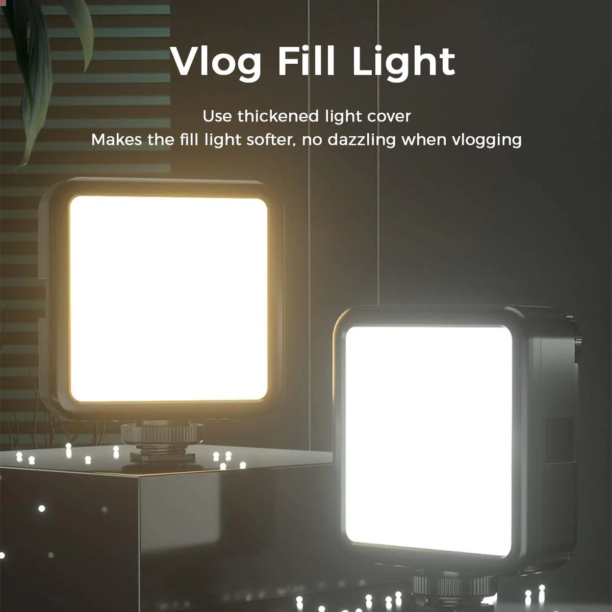 ULANZI VL-81 3000mAh - Luz de video LED bicolor con caja de luz - Image 2