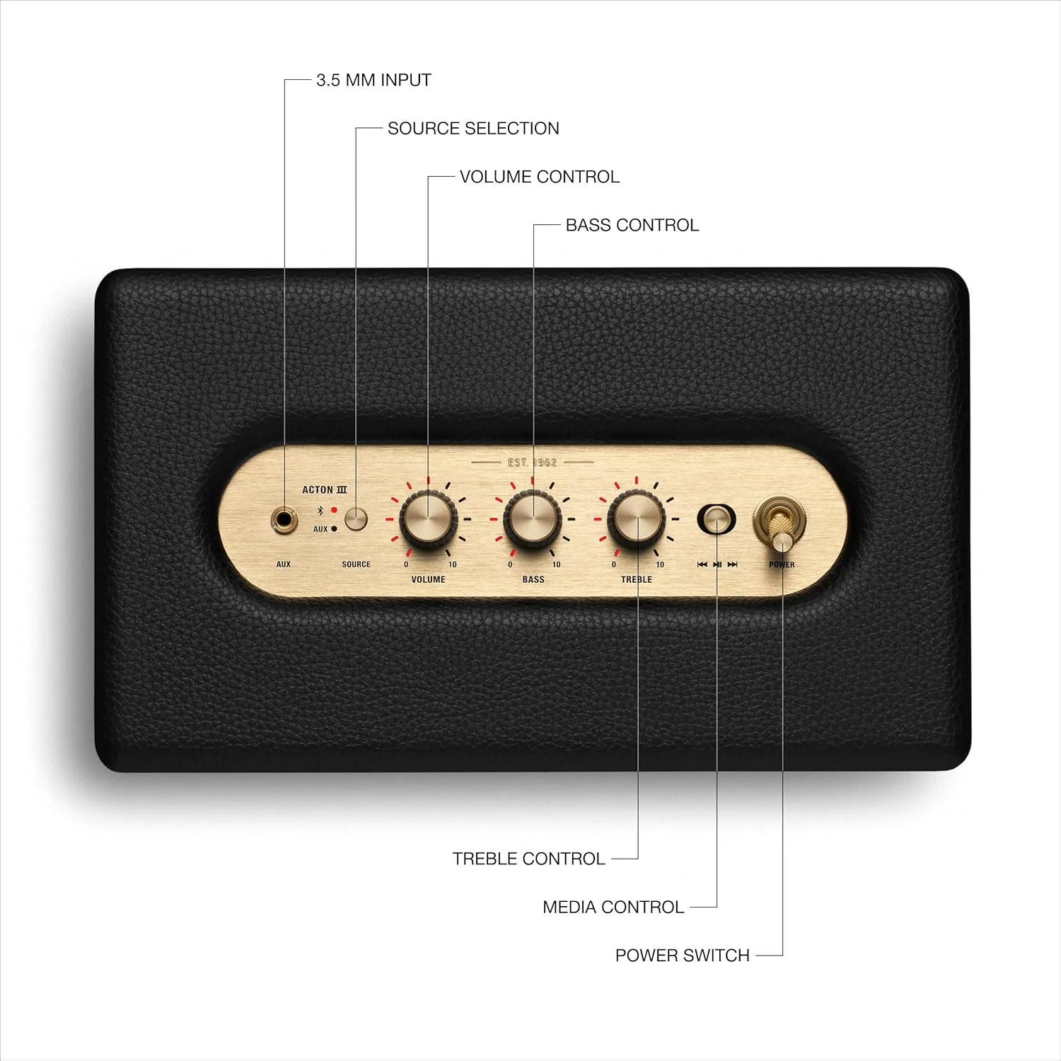 Marshall Acton III | Altavoz Bluetooth Doméstico | Sonido Estéreo Ampliado - Image 6