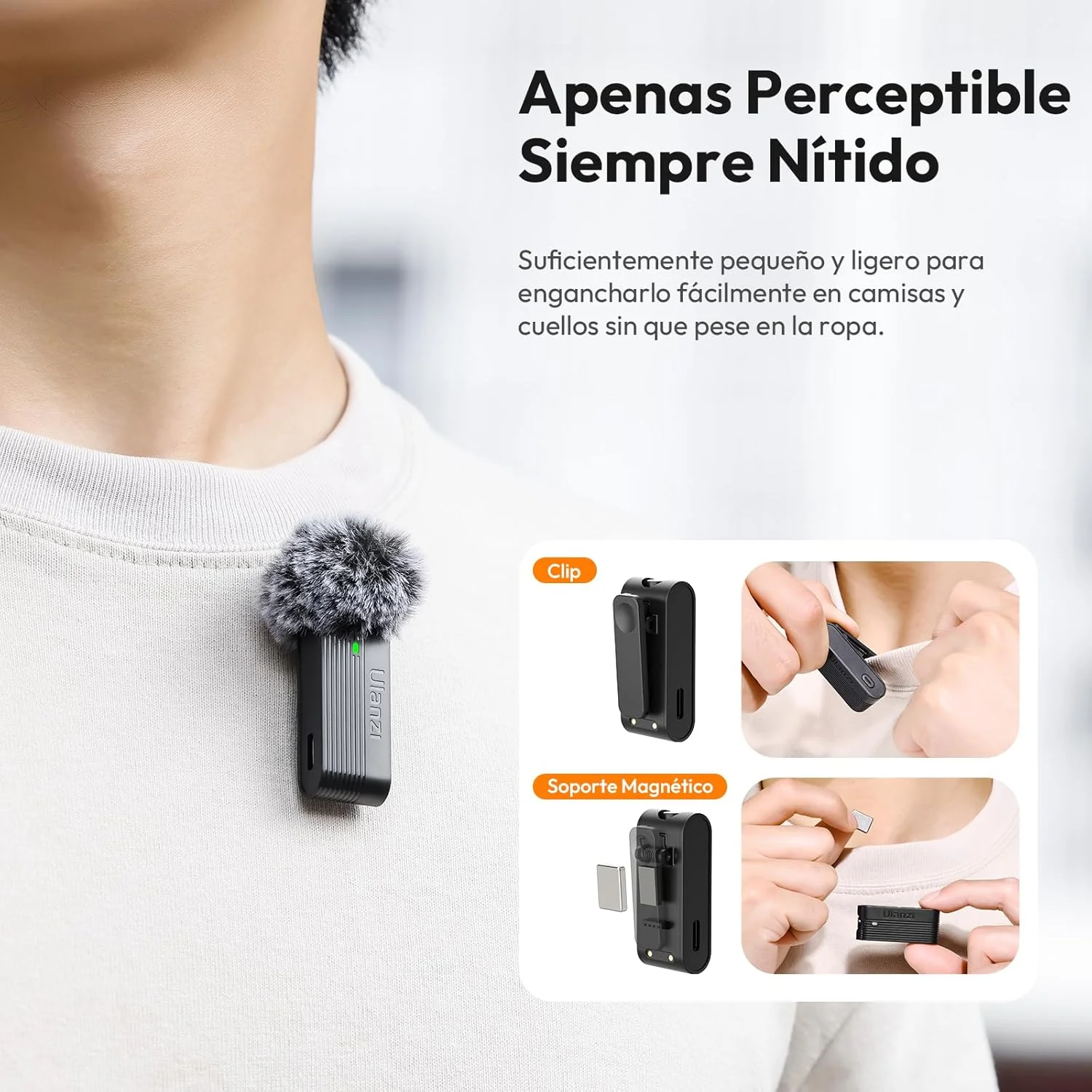 ULANZI A100 - Micrófono de solapa inalámbrico - Image 6