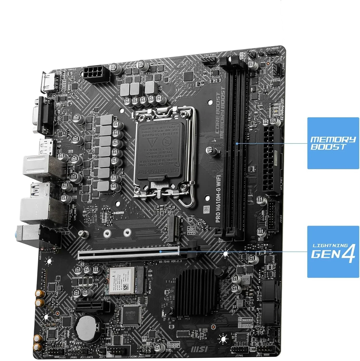 PRO H610M-G WIFI Placa Madre - Image 4