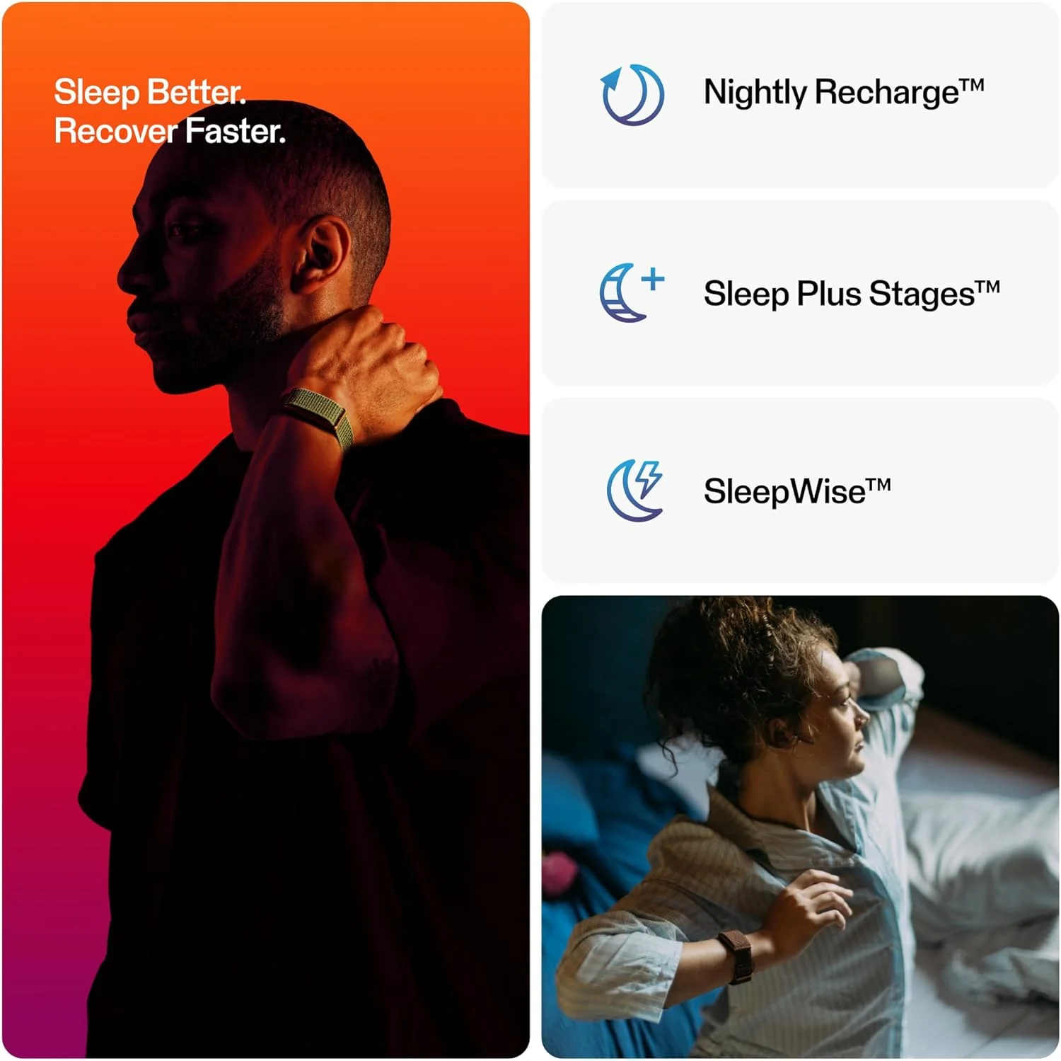 Polar Loop - Banda inteligente de salud y fitness sin pantalla con frecuencia cardíaca 24/7, seguimiento del sueño y la actividad, detección automática de entrenamiento, sin suscripción, batería de 8 - Image 4